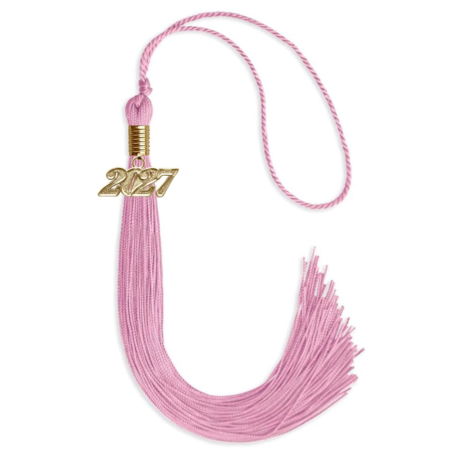 Pink Graduation Tassel with Gold Date Drop - Endea Graduation