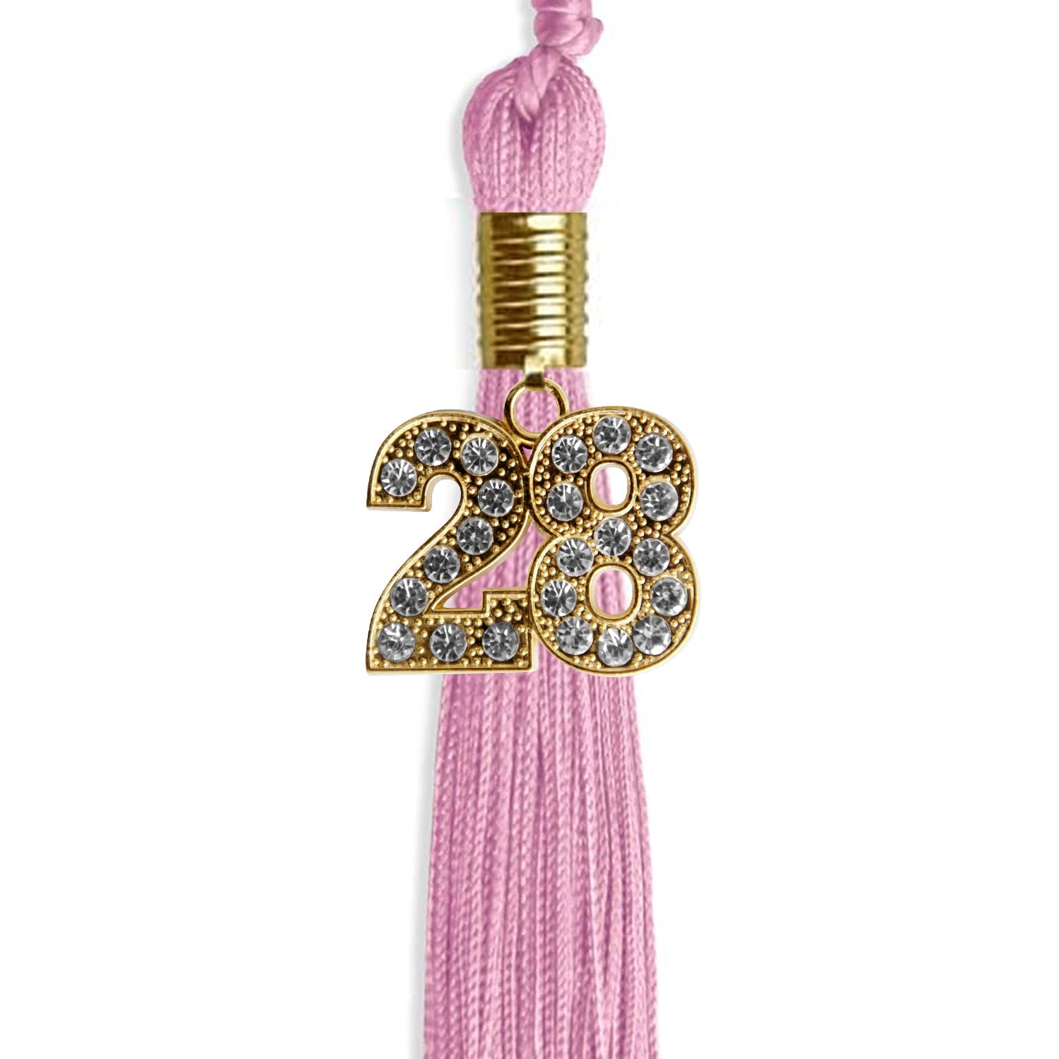 Pink Graduation Tassel with Gold Date Drop - Endea Graduation