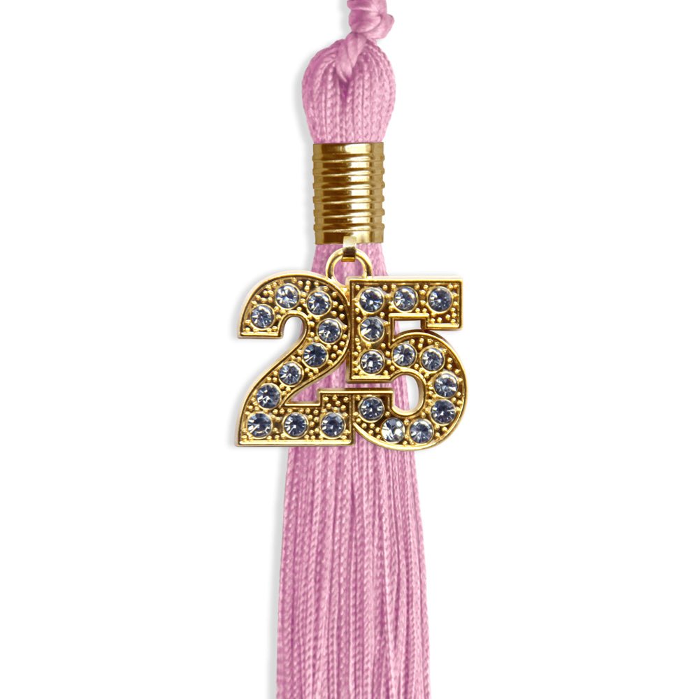 Pink Graduation Tassel with Gold Date Drop - Endea Graduation