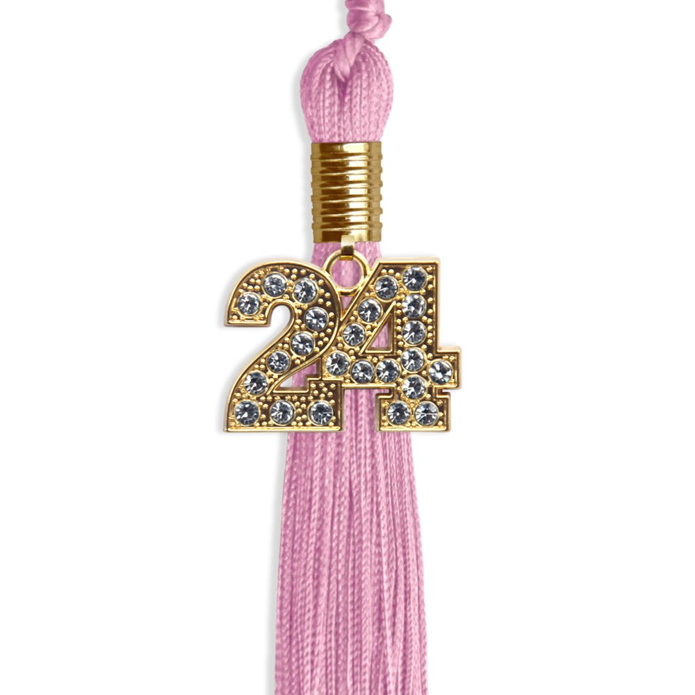 Pink Graduation Tassel with Gold Date Drop - Endea Graduation