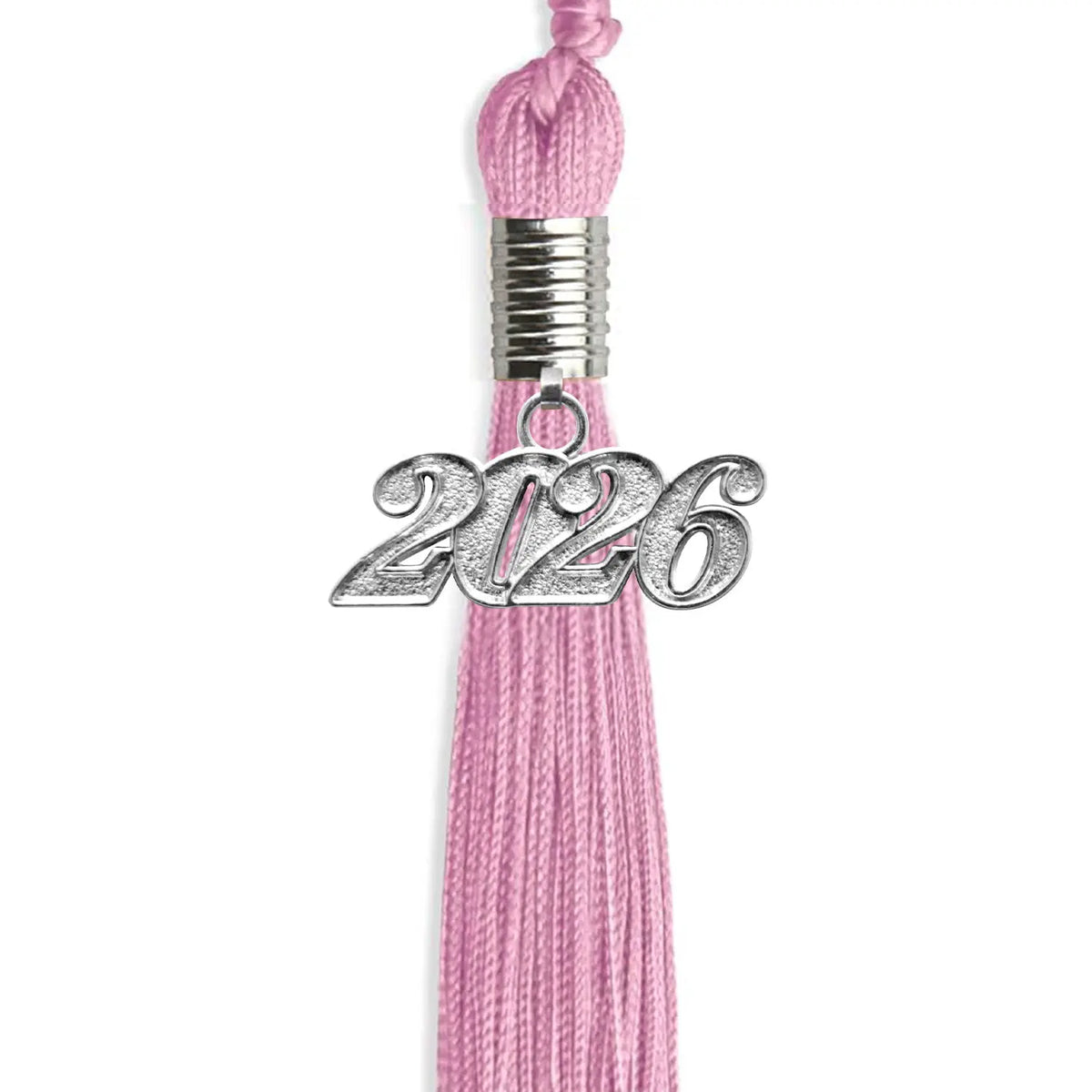 Pink Graduation Tassel with Silver Date Drop by Endea Graduation