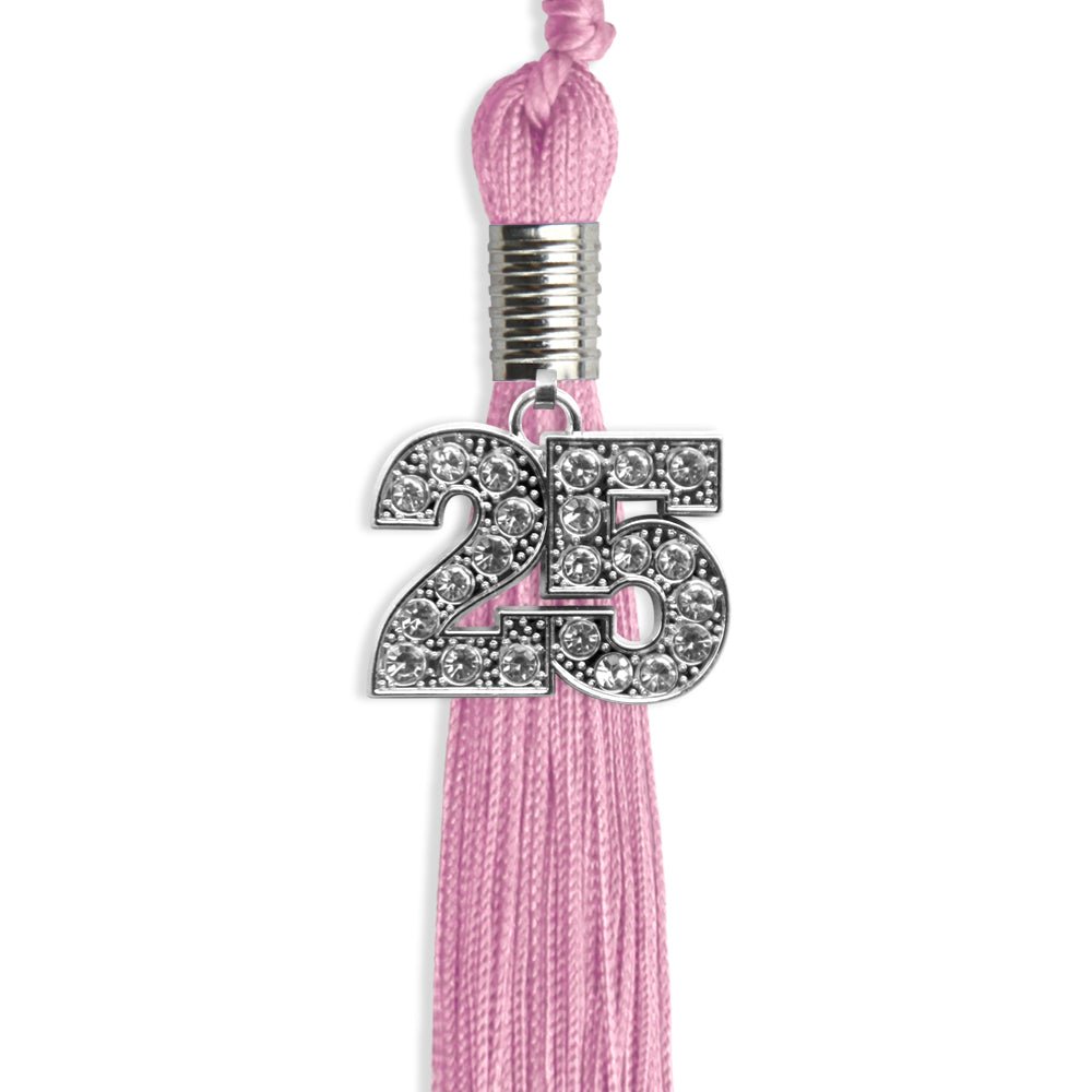 Pink Graduation Tassel with Silver Date Drop - Endea Graduation