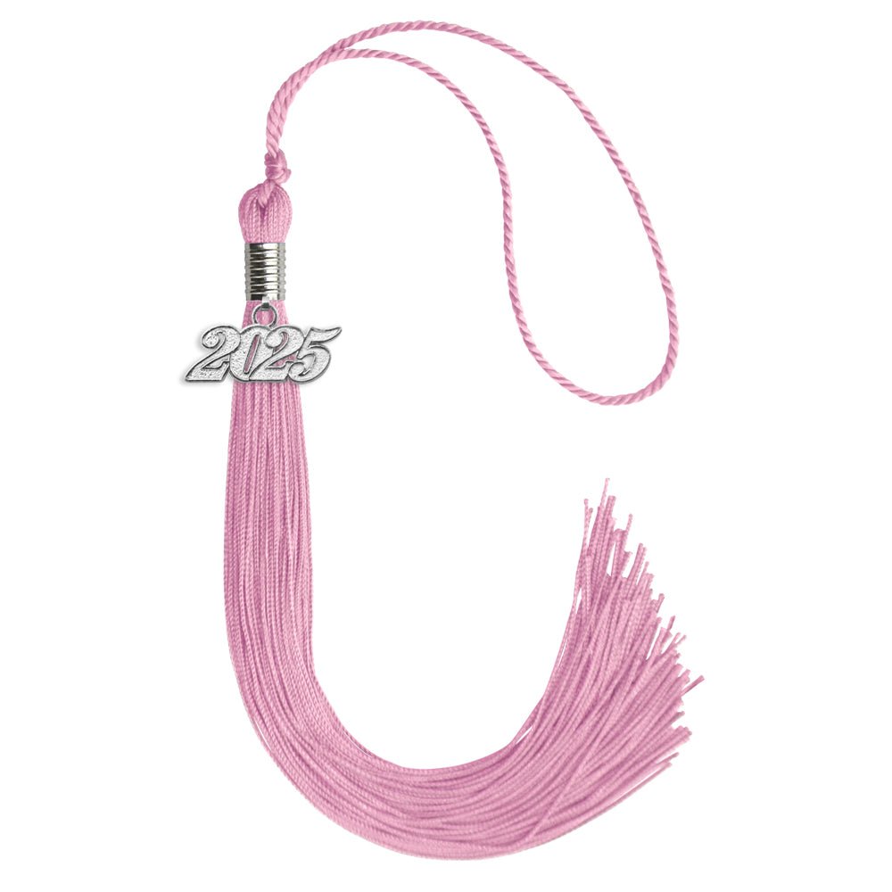 Pink Graduation Tassel with Silver Date Drop - Endea Graduation