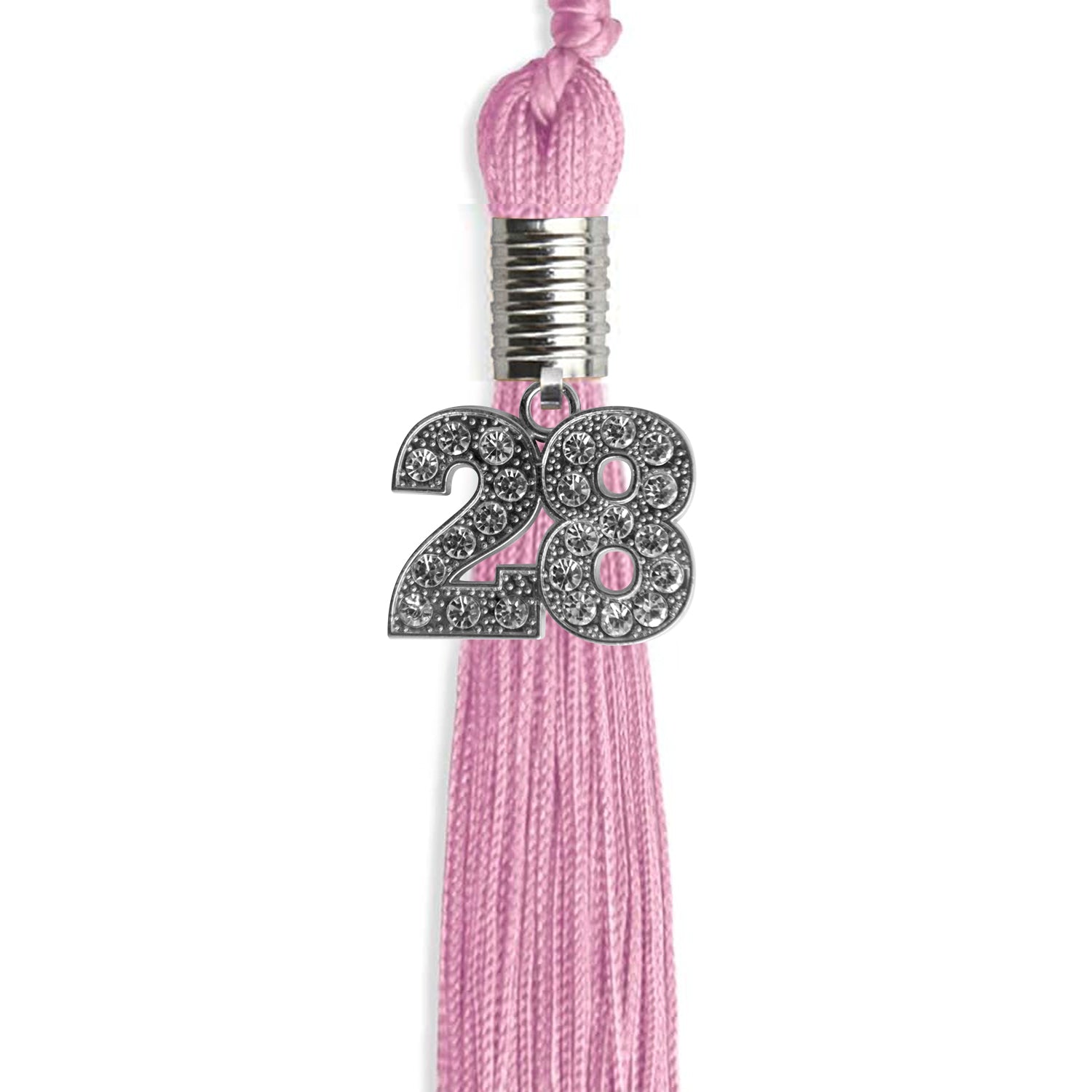 Pink Graduation Tassel with Silver Date Drop - Endea Graduation