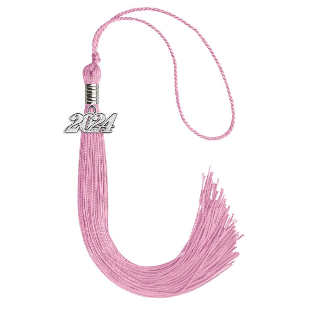 Pink Graduation Tassel with Silver Date Drop - Endea Graduation