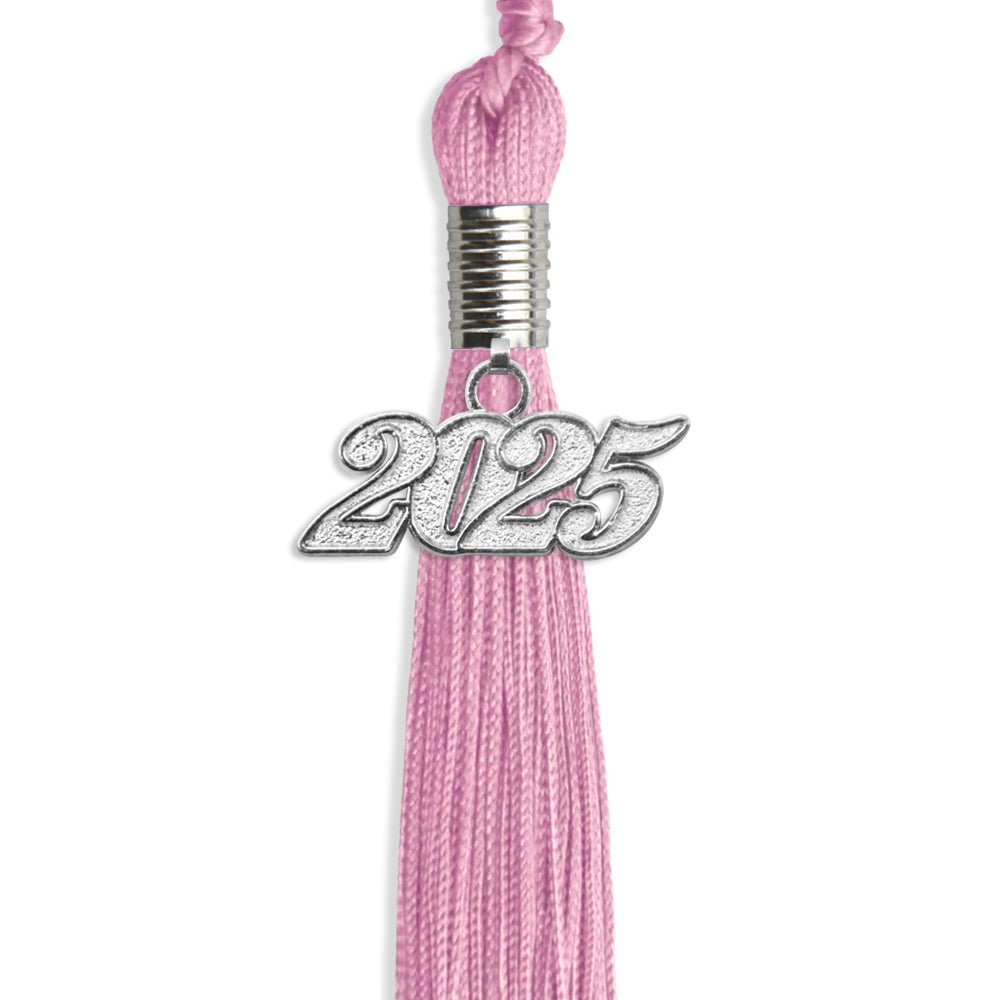 Pink Graduation Tassel with Silver Date Drop - Endea Graduation