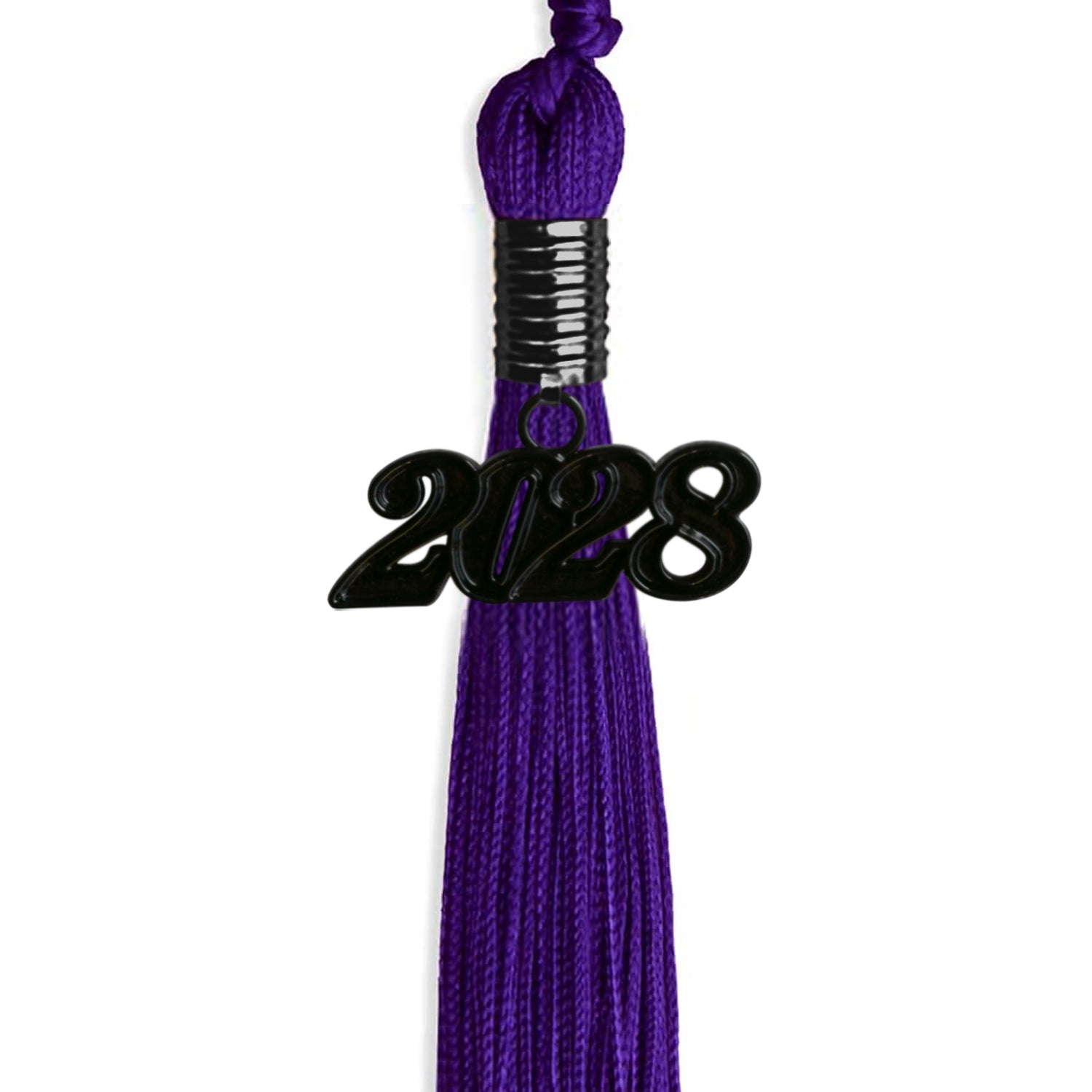 Purple Graduation Tassel with Black Date Drop - Endea Graduation