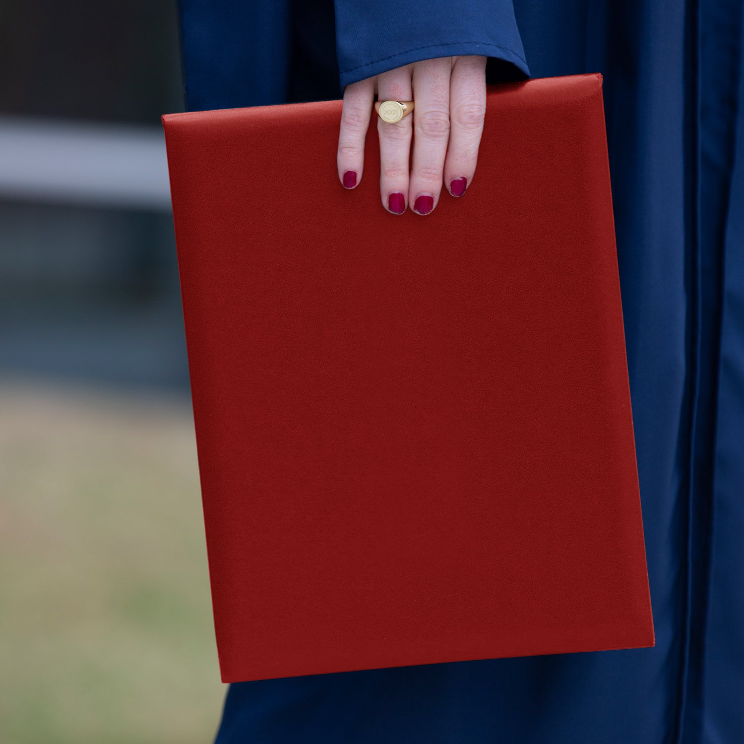 Red Plain Diploma Cover for 8.5" x 11" diploma - Endea Graduation