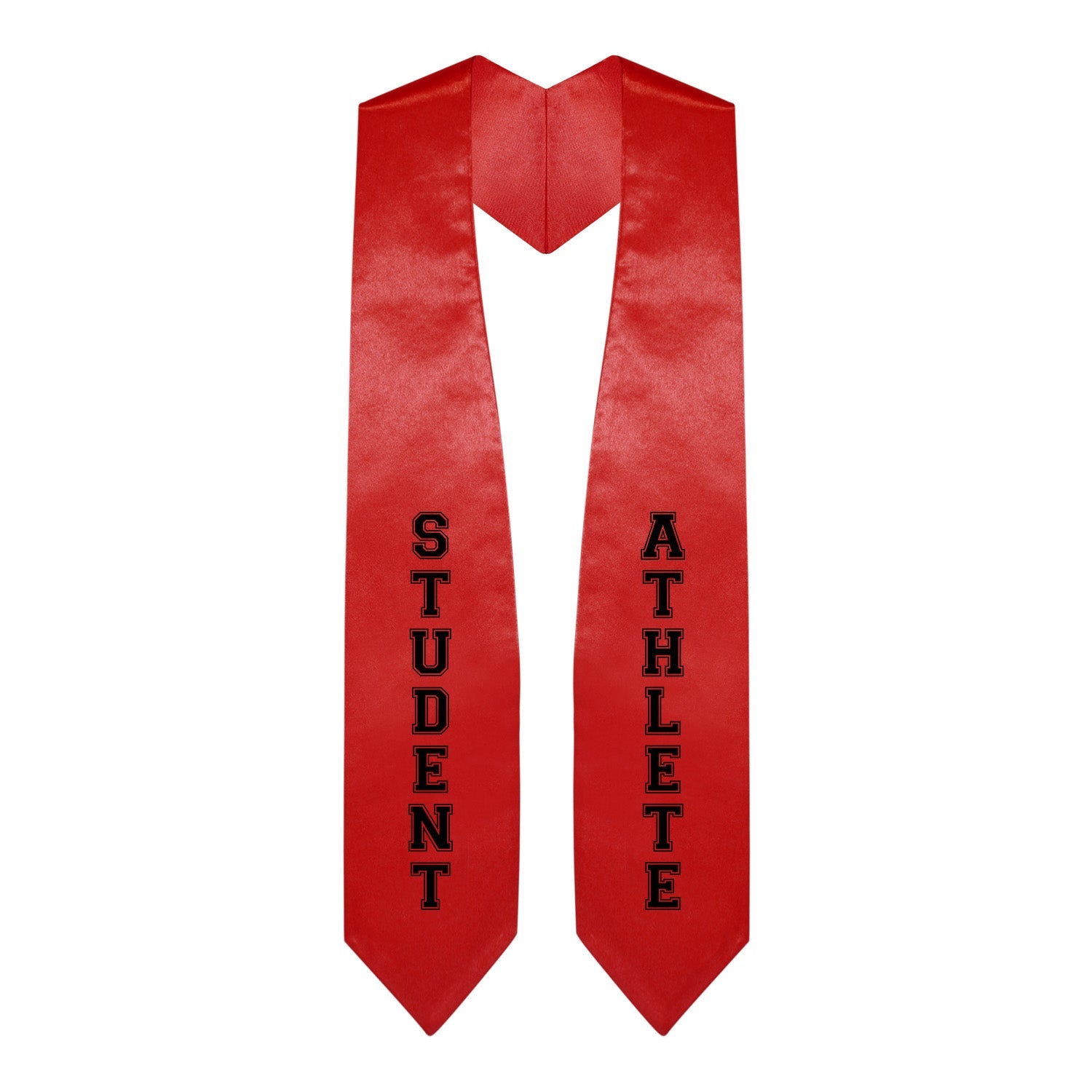 Red Student Athlete Graduate Stole/Sash with Classic Tips - Endea Graduation