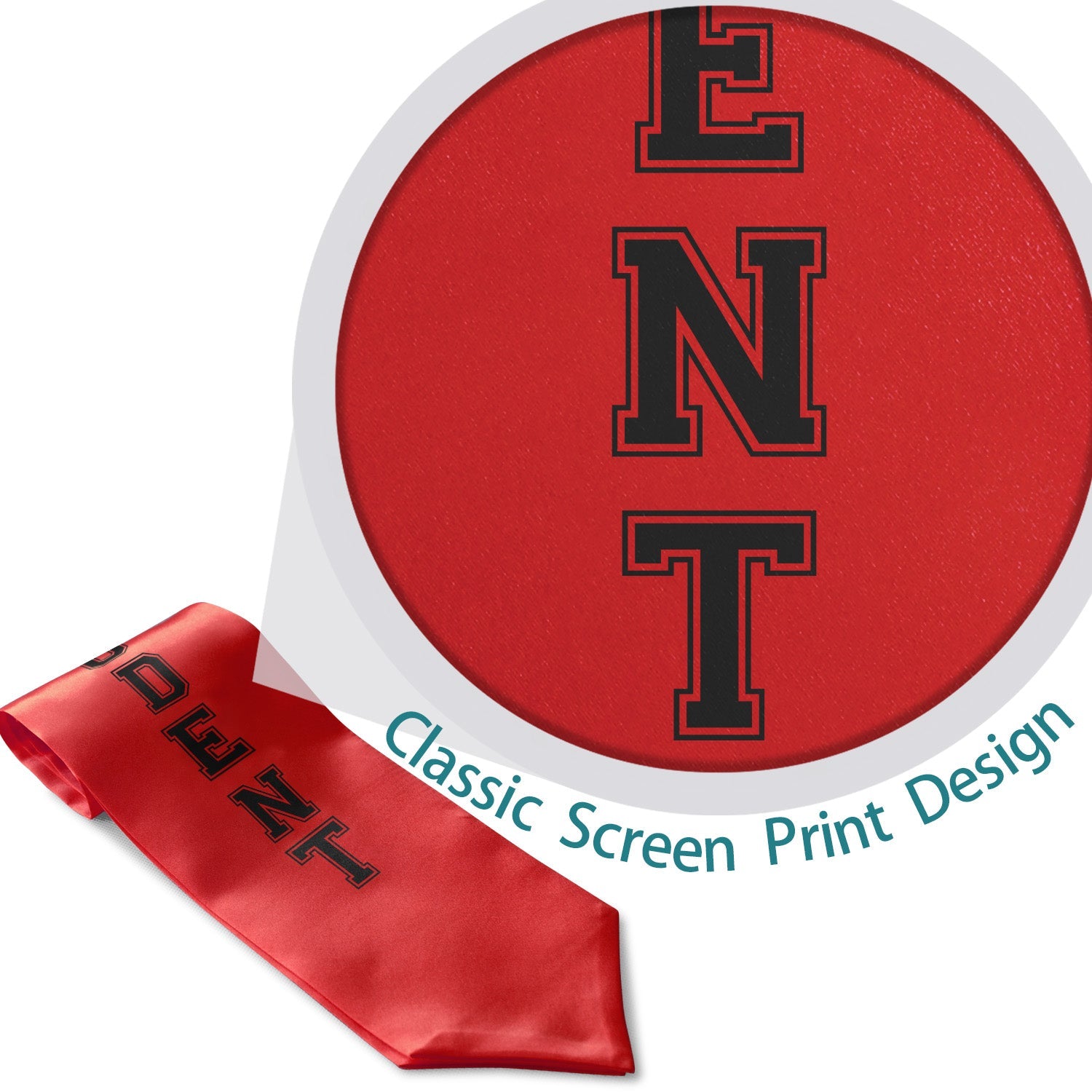 Red Student Athlete Graduate Stole/Sash with Classic Tips - Endea Graduation