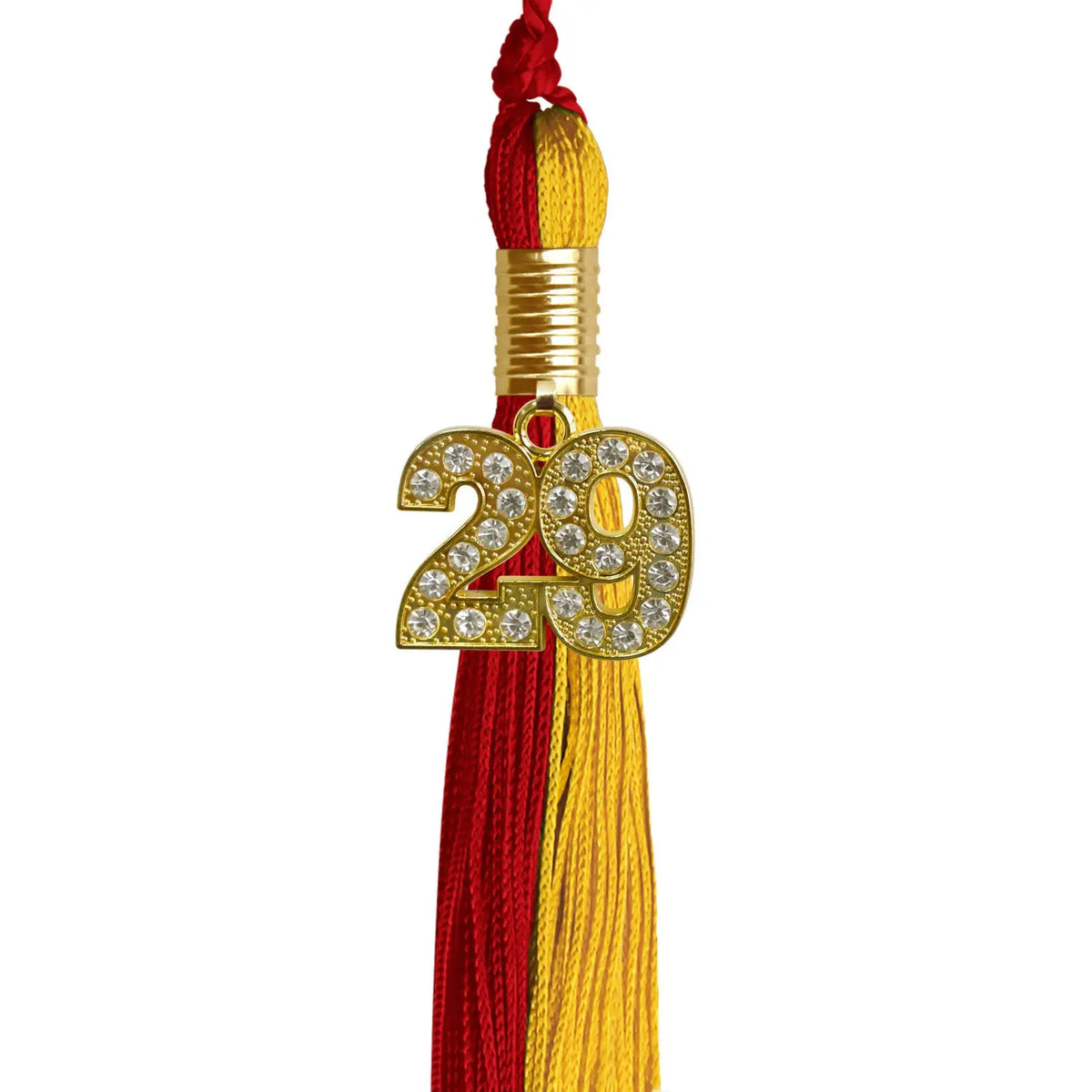 Red/Gold Graduation Tassel with Gold Bling Charm - Endea Graduation