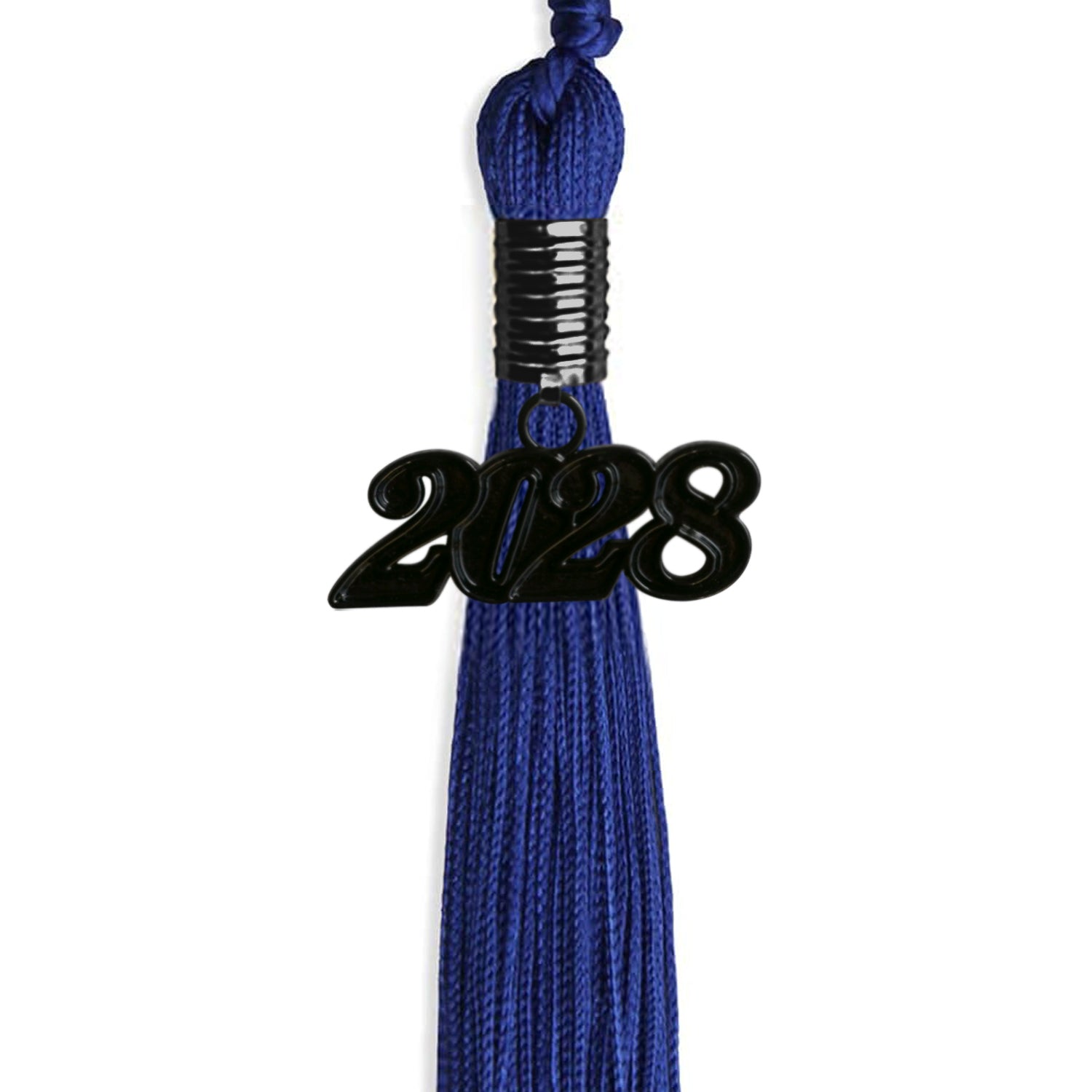 Royal Blue Graduation Tassel with Black Date Drop - Endea Graduation