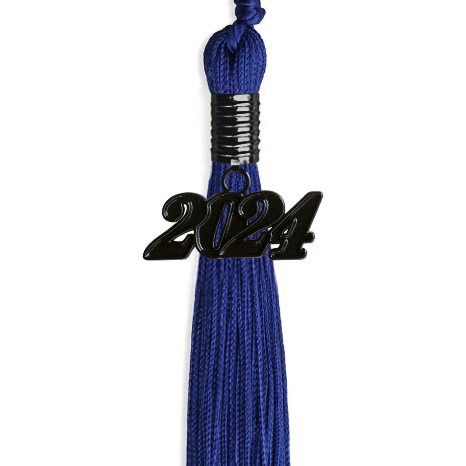 Royal Blue Graduation Tassel with Black Date Drop - Endea Graduation