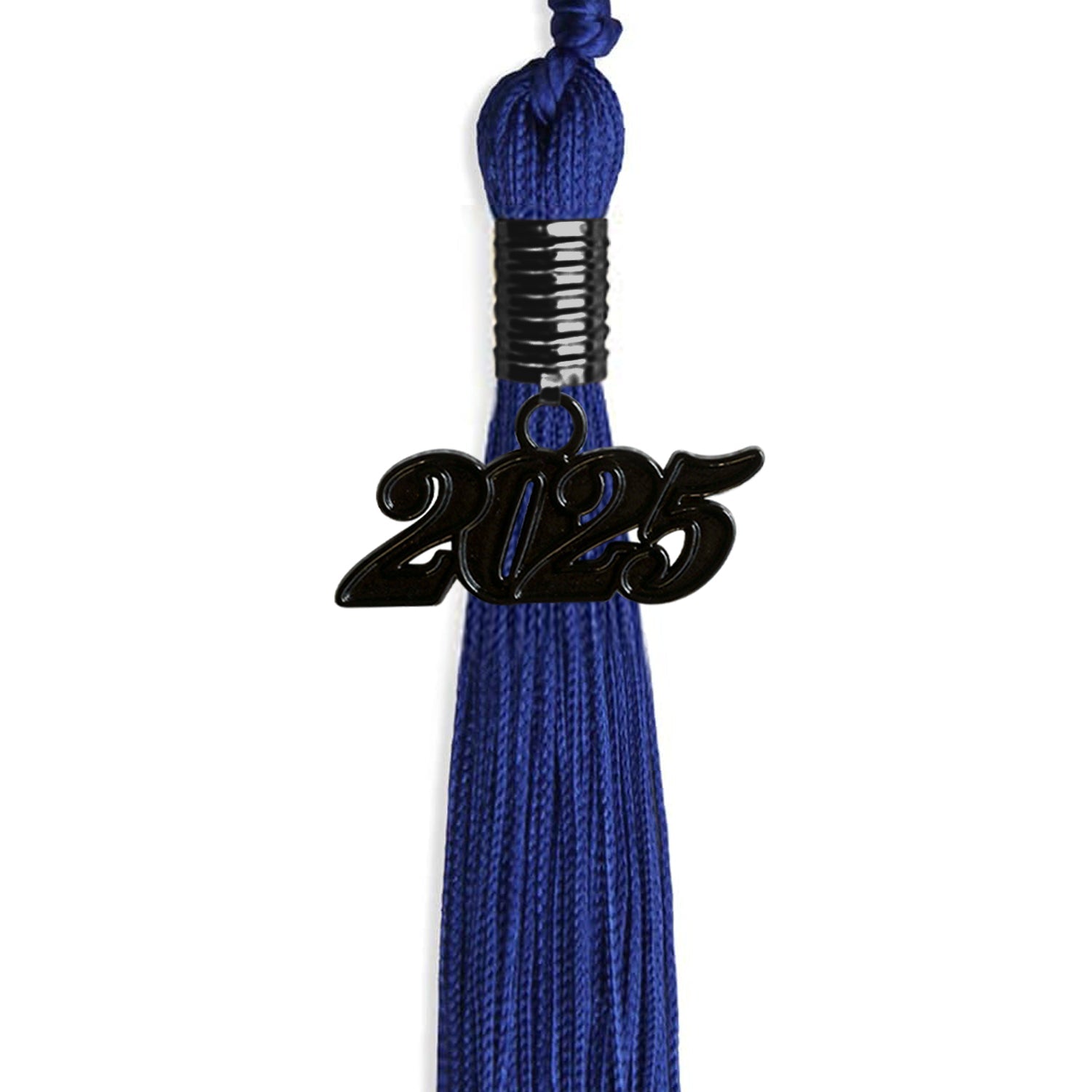 Royal Blue Graduation Tassel with Black Date Drop - Endea Graduation