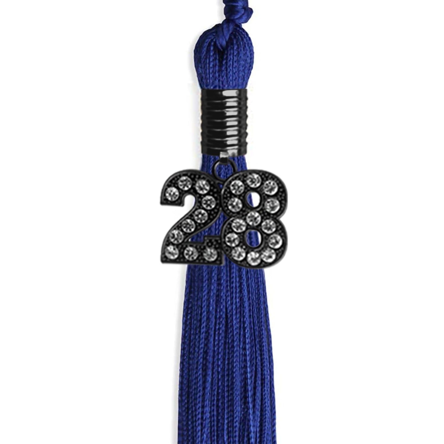 Royal Blue Graduation Tassel with Black Date Drop - Endea Graduation