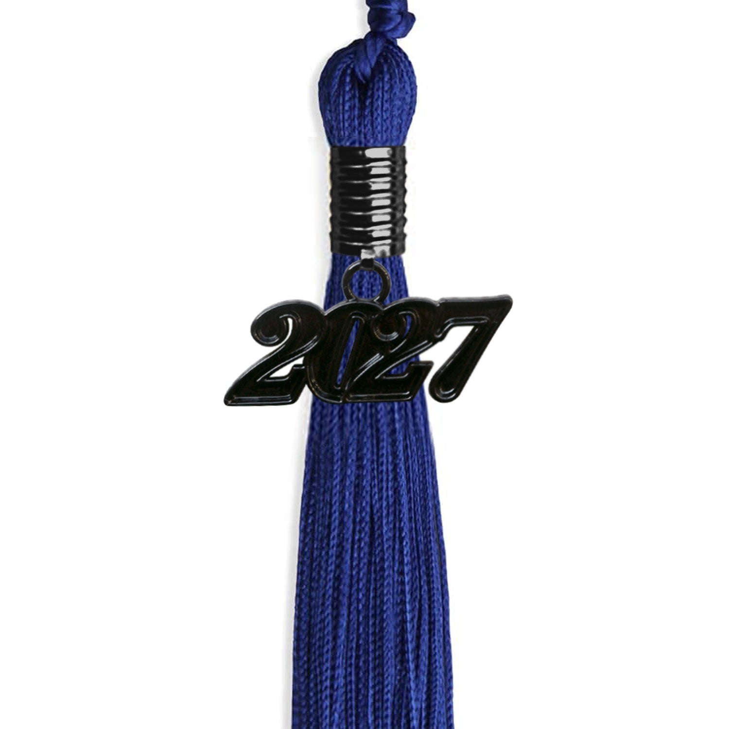 Royal Blue Graduation Tassel with Black Date Drop - Endea Graduation