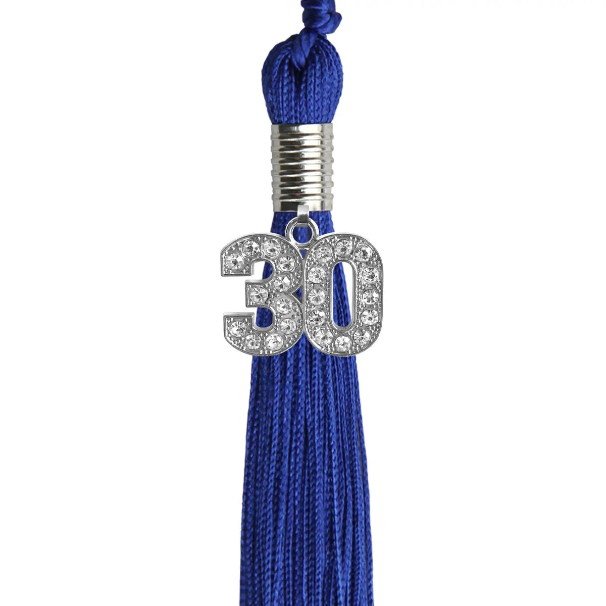 Royal Blue Graduation Tassel with Silver Bling Charm by Endea Graduation