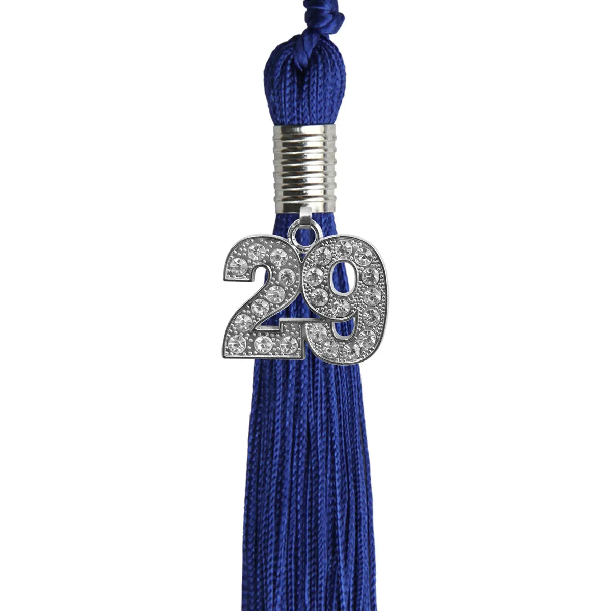 Royal Blue Graduation Tassel with Silver Bling Charm by Endea Graduation
