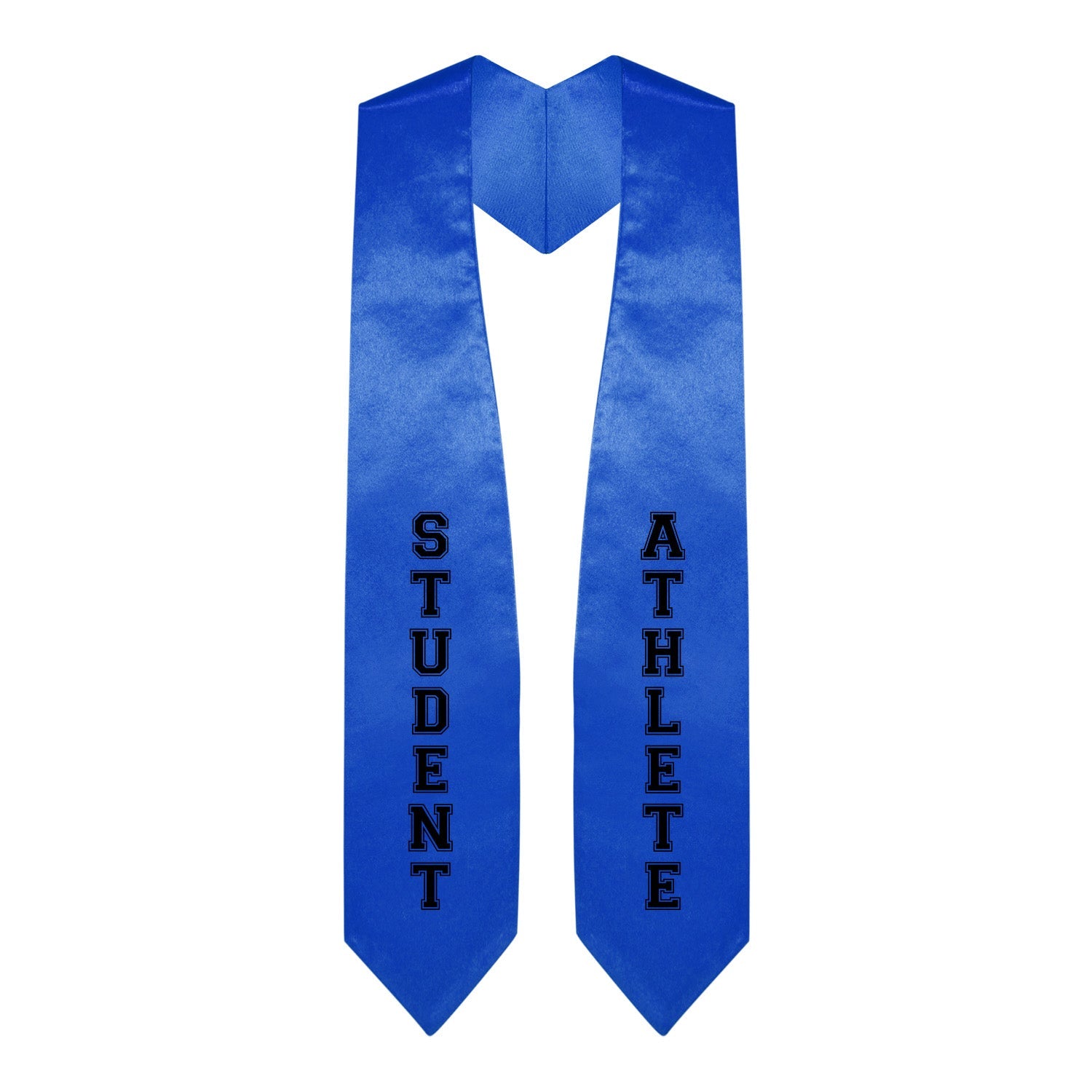 Royal Blue Student Athlete Graduate Stole/Sash with Classic Tips - Endea Graduation