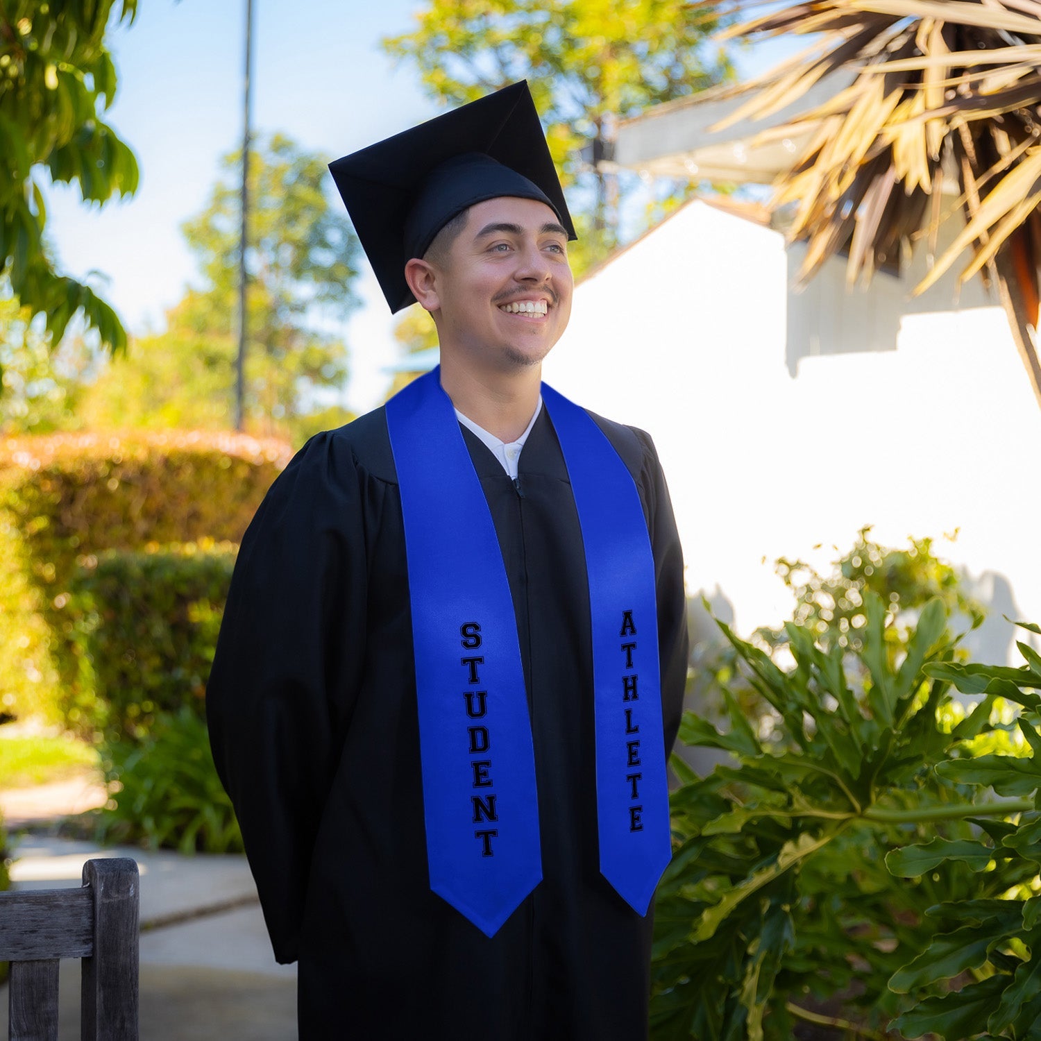 Royal Blue Student Athlete Graduate Stole/Sash with Classic Tips - Endea Graduation