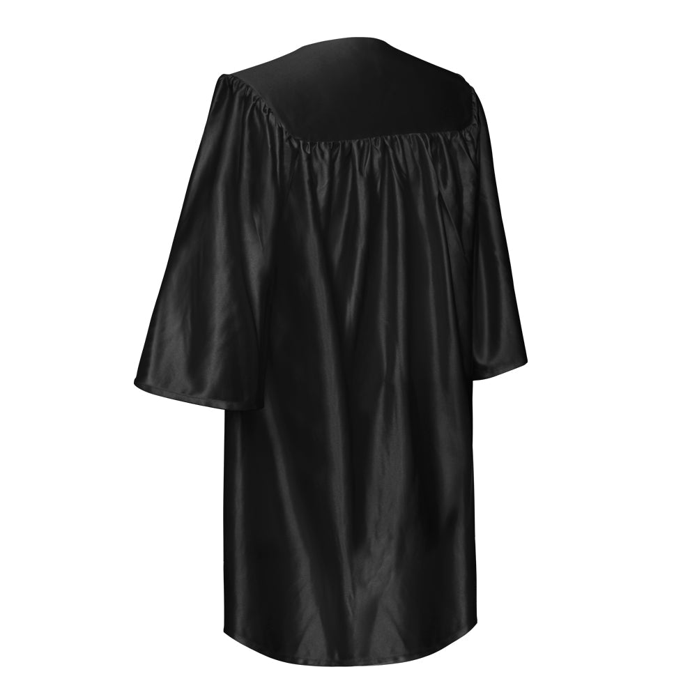Shiny Black Graduation Cap and Gown for Pre - school - Endea Graduation