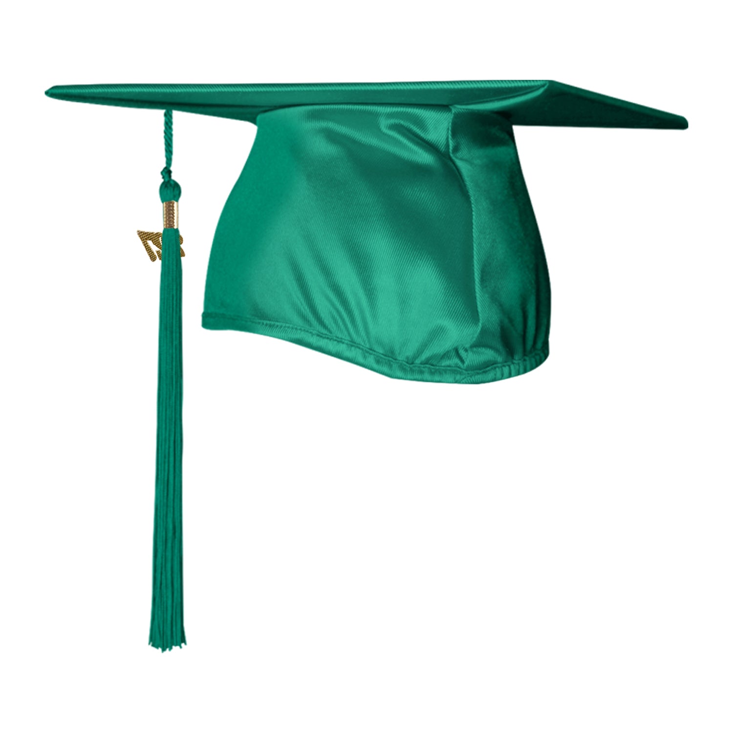 Shiny Emerald Green Graduation Cap & Tassel - Endea Graduation