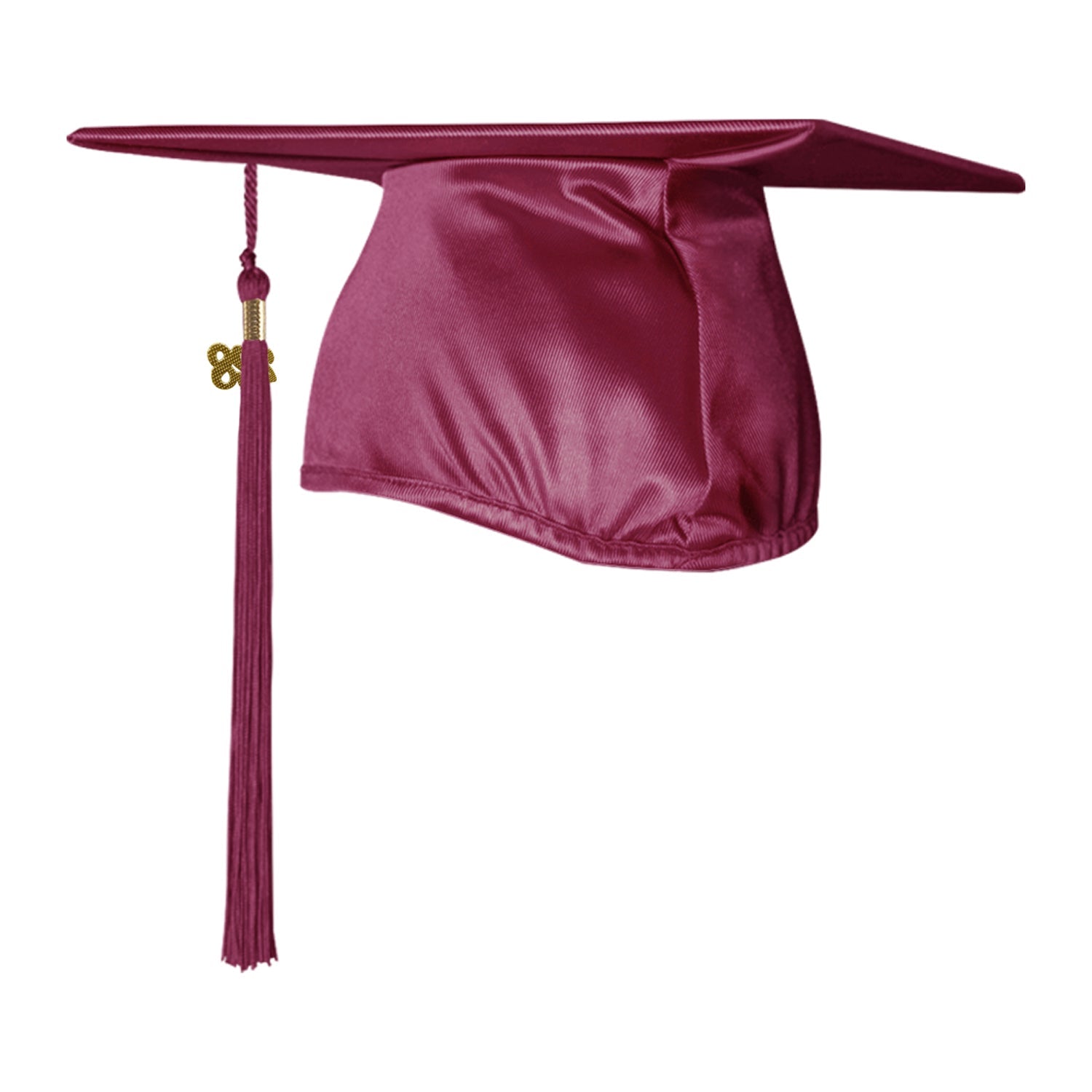 Shiny Garnet Graduation Cap & Tassel - Endea Graduation