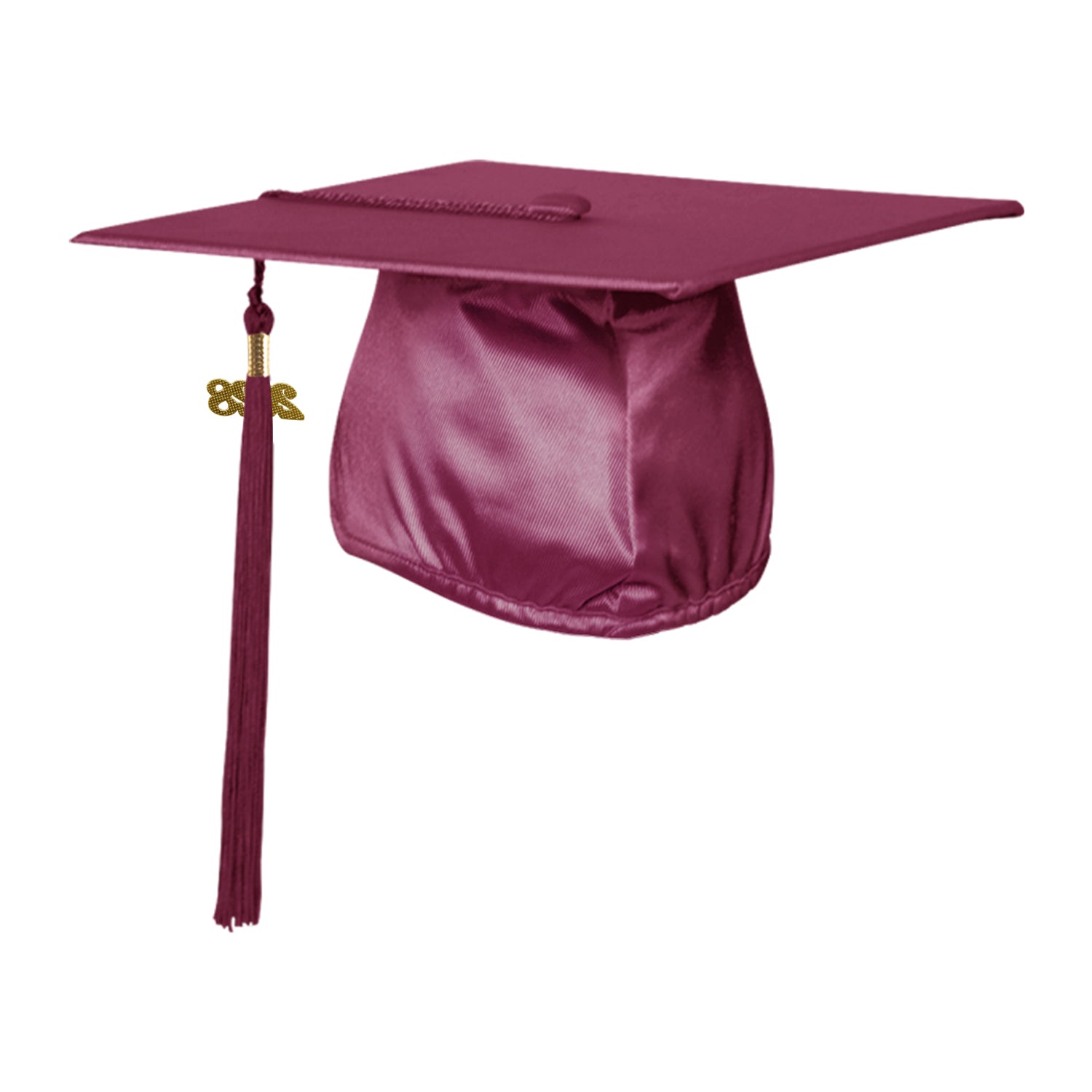 Shiny Garnet Graduation Cap & Tassel - Endea Graduation