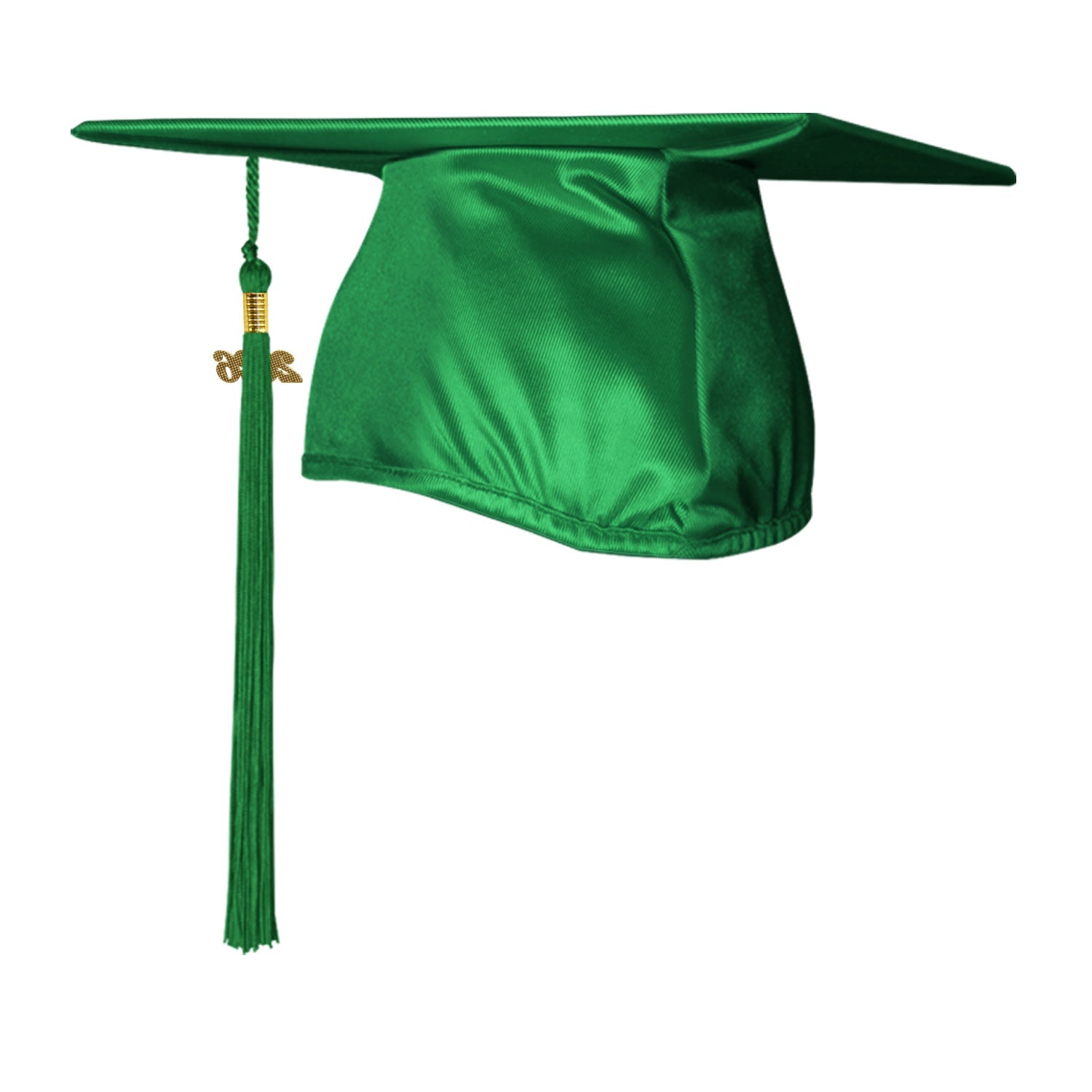 Shiny Green Graduation Cap & Tassel - Endea Graduation