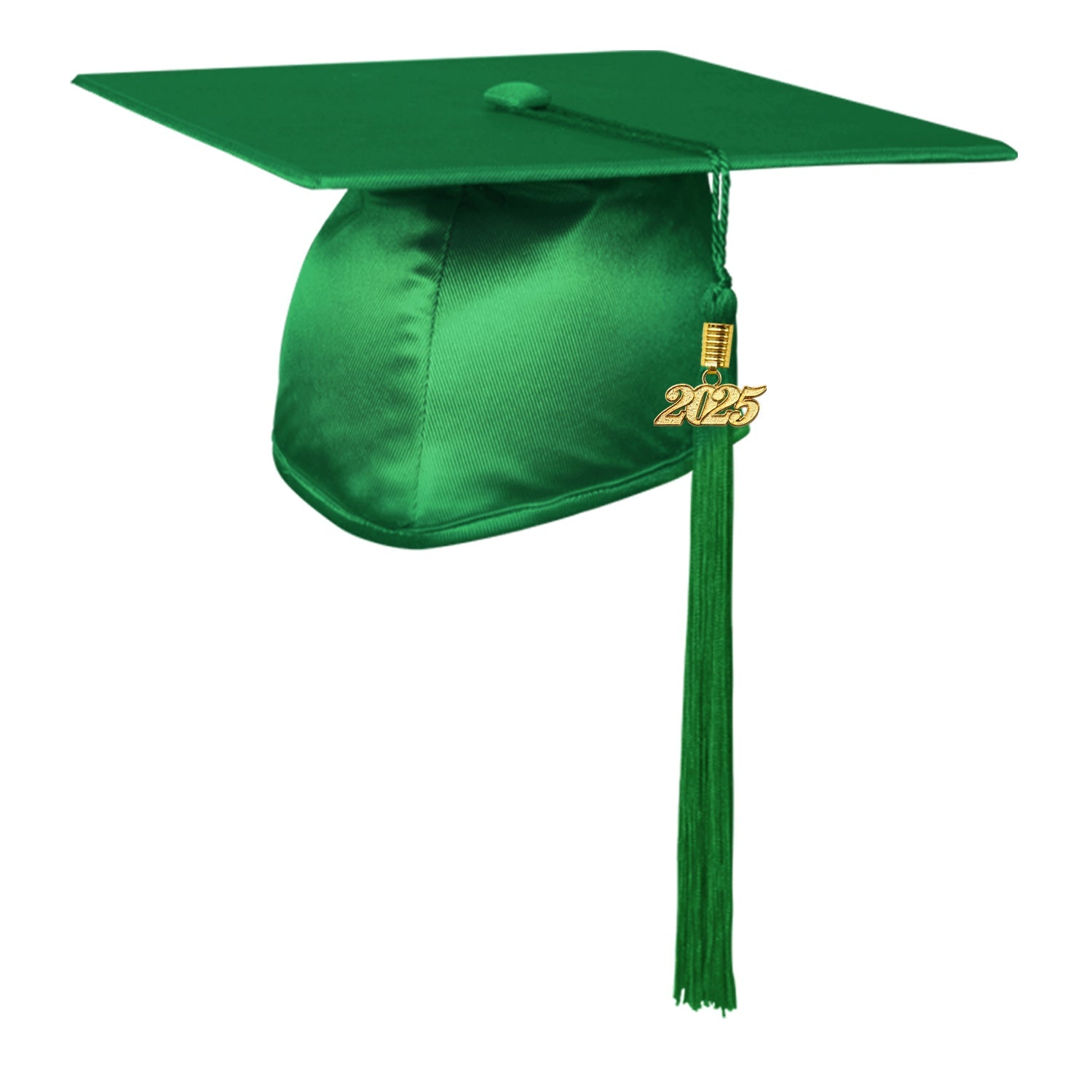 Shiny Green Graduation Cap & Tassel - Endea Graduation