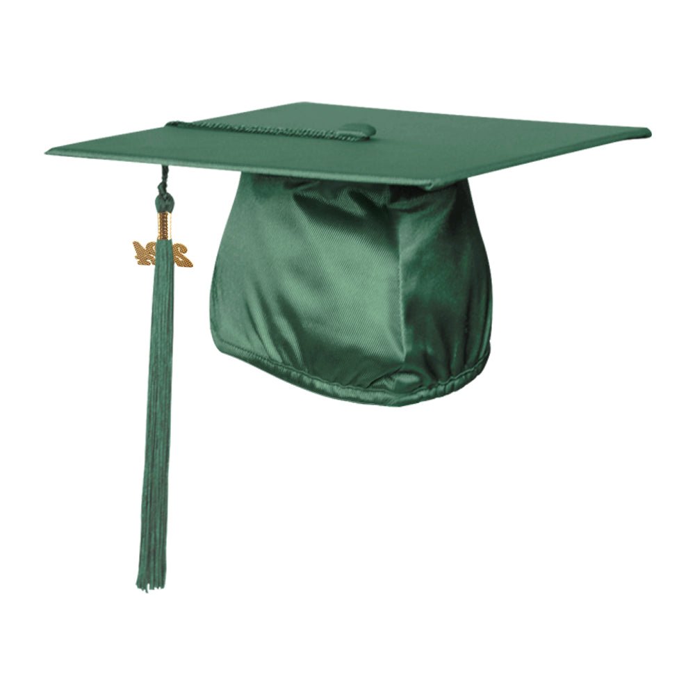 Shiny Hunter Green Graduation Cap & Tassel - Endea Graduation