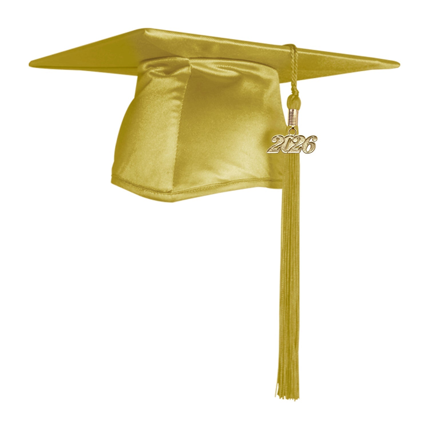 Shiny Majestic Gold Graduation Cap & Tassel - Endea Graduation