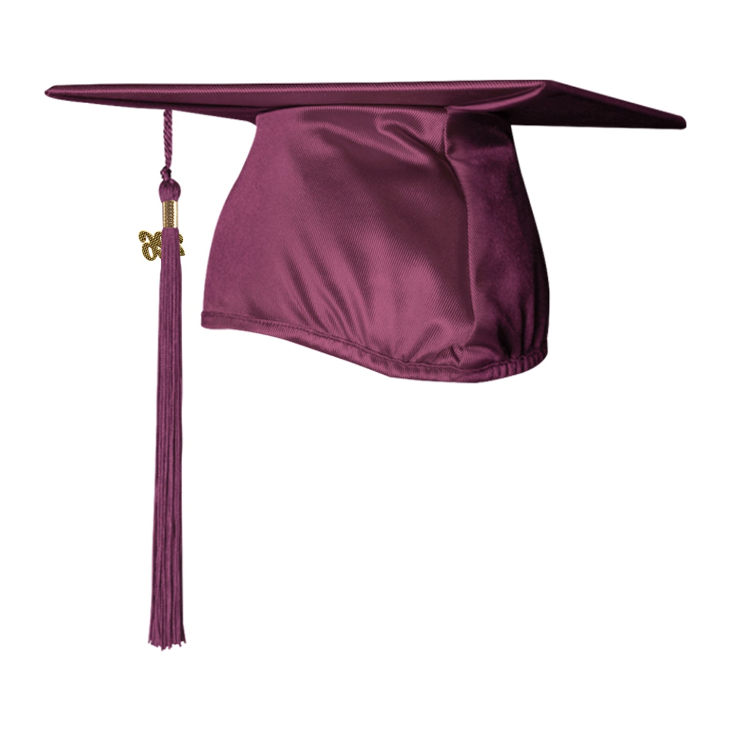 Shiny Maroon Graduation Cap & Tassel - Endea Graduation