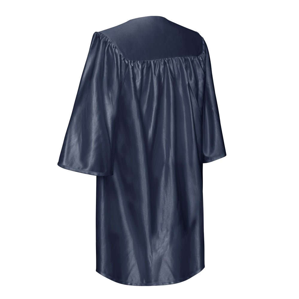 Shiny Navy Blue Graduation Cap and Gown for Pre - school - Endea Graduation