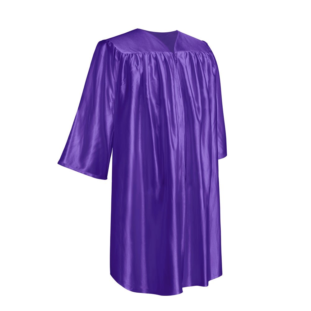 Shiny Purple Graduation Cap and Gown for Pre - school - Endea Graduation