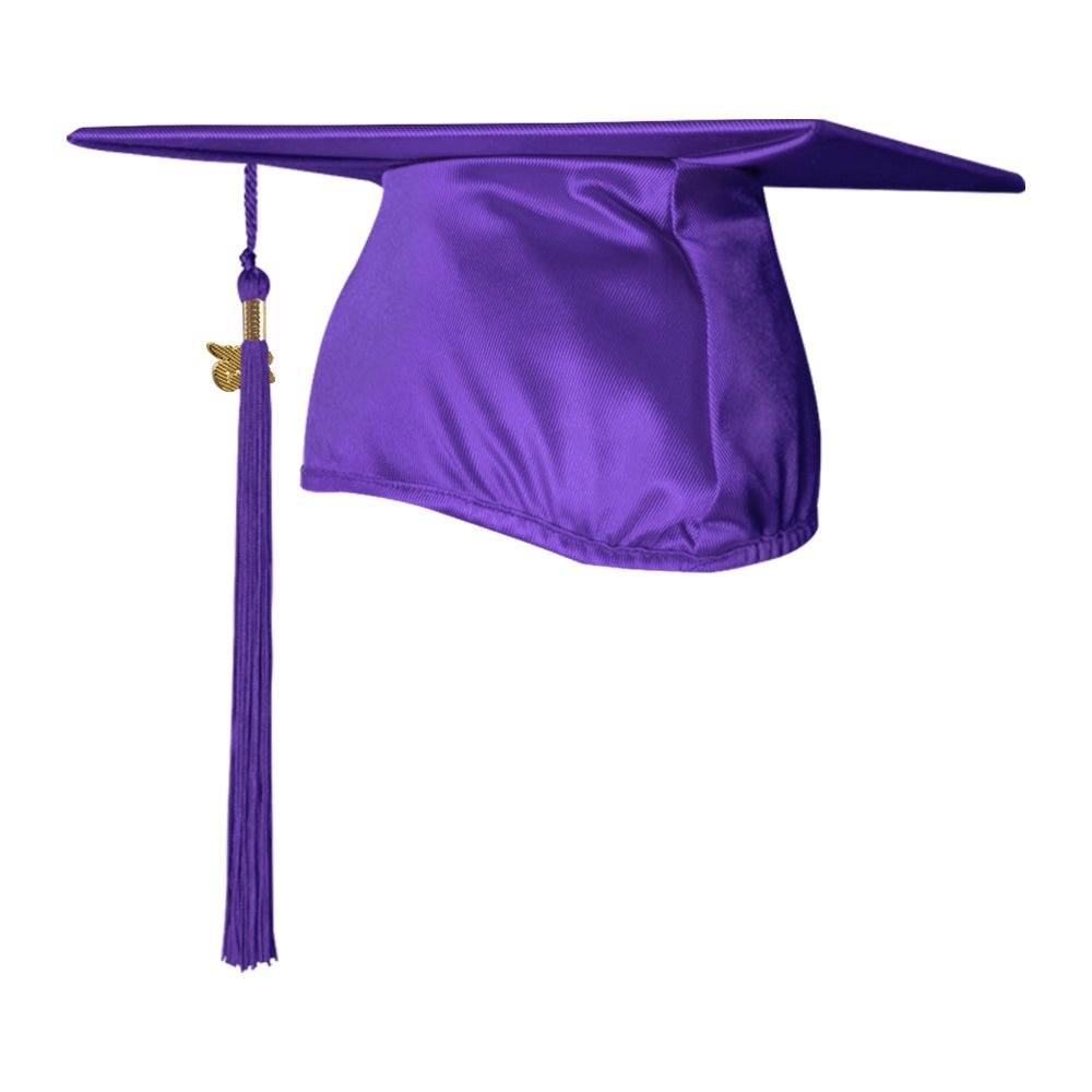 Shiny Purple Graduation Cap & Tassel - Endea Graduation