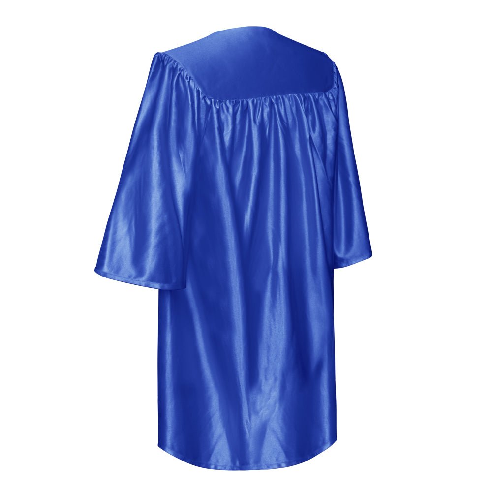 Shiny Royal Blue Graduation Cap and Gown for Pre - school - Endea Graduation
