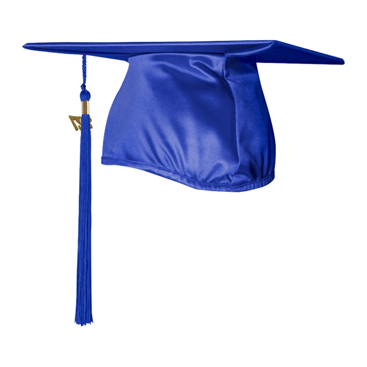 Shiny Royal Blue Graduation Cap & Tassel - Endea Graduation