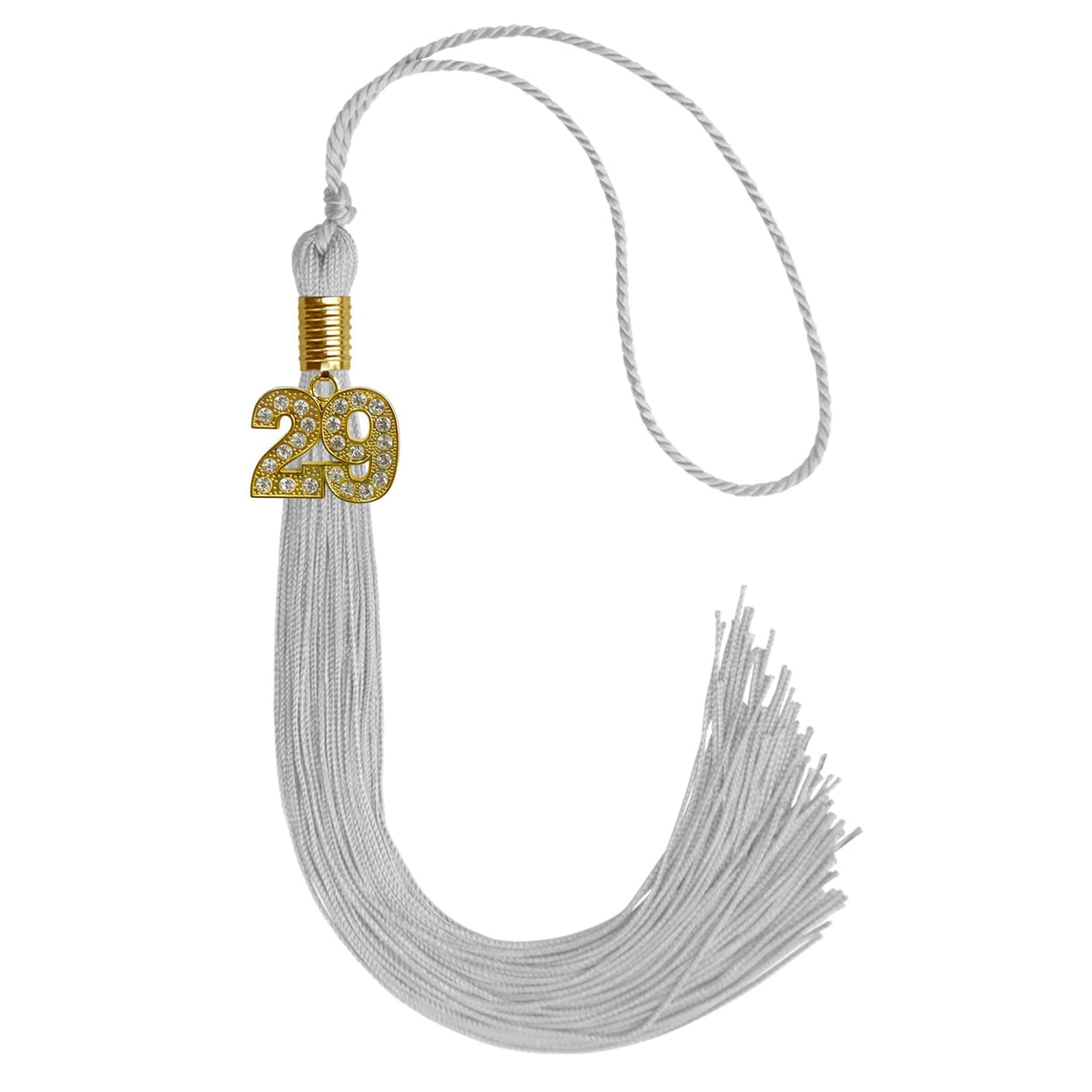Silver Graduation Tassel with Gold Bling Charm - Endea Graduation