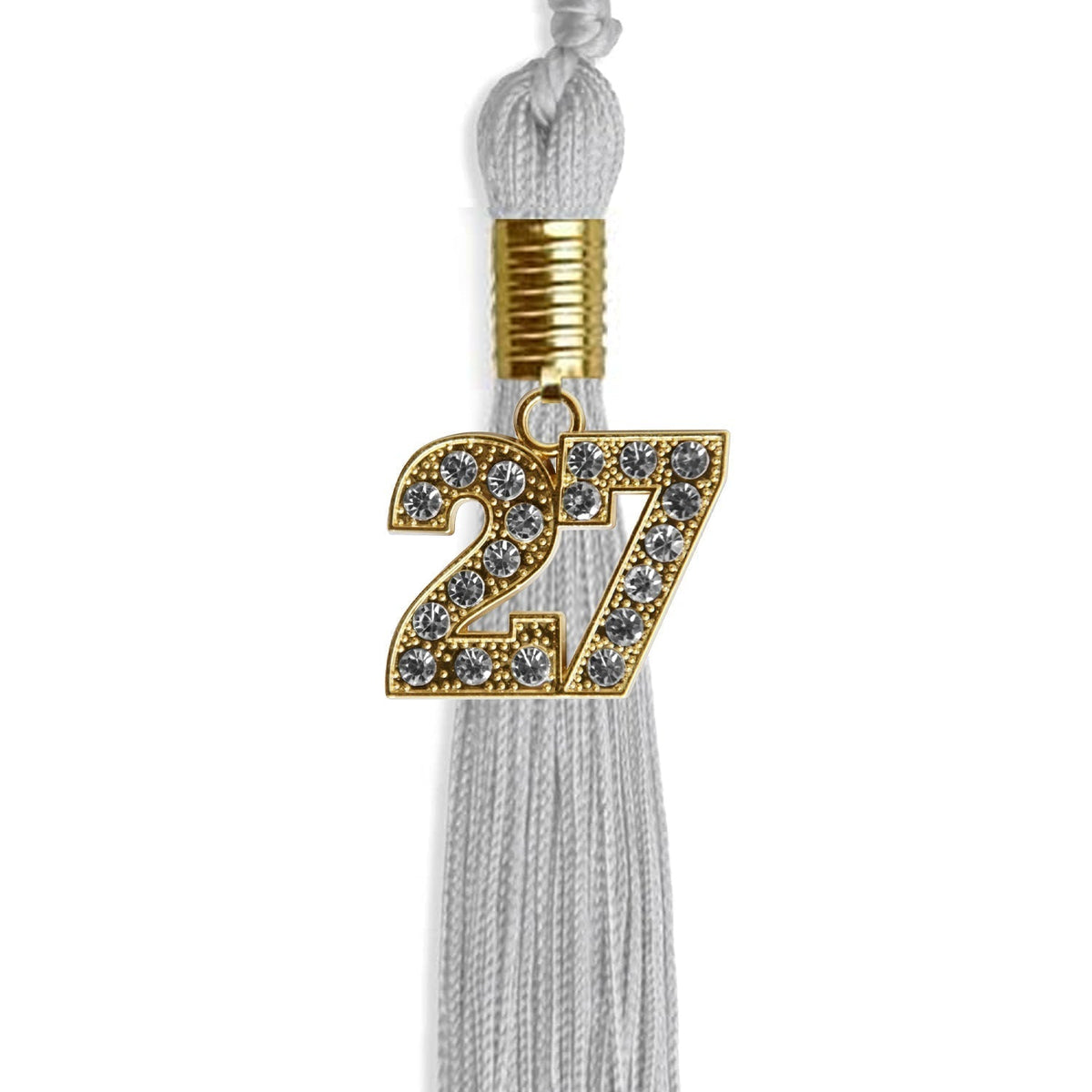 Silver Graduation Tassel with Gold Bling Charm - Endea Graduation