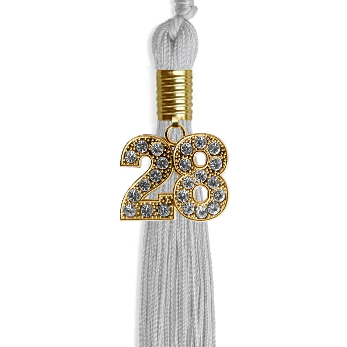 Silver Graduation Tassel with Gold Bling Charm - Endea Graduation