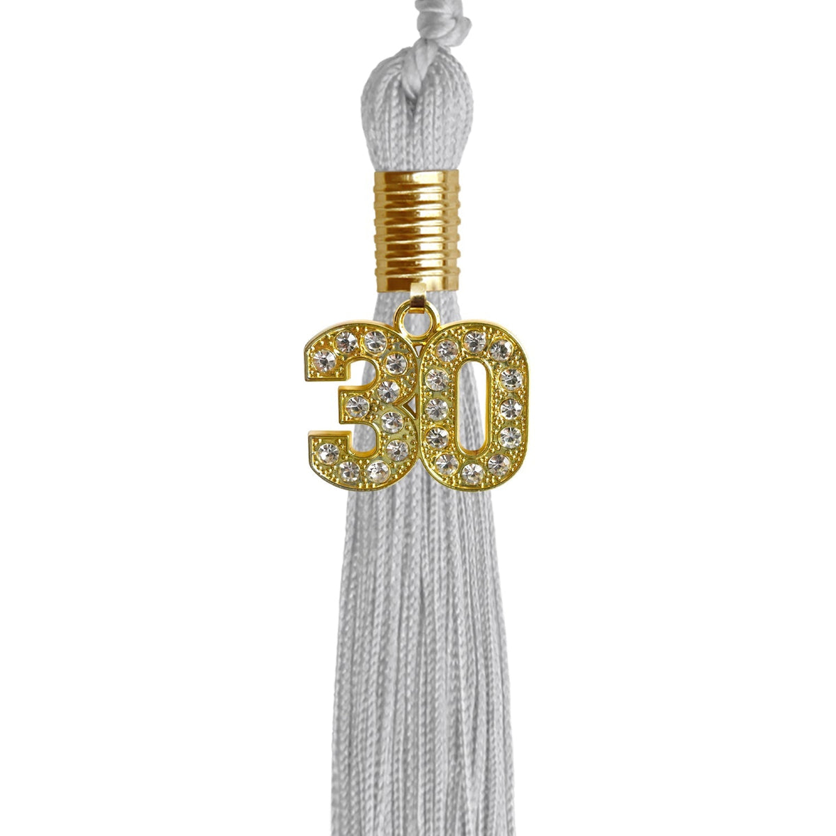 Silver Graduation Tassel with Gold Bling Charm - Endea Graduation