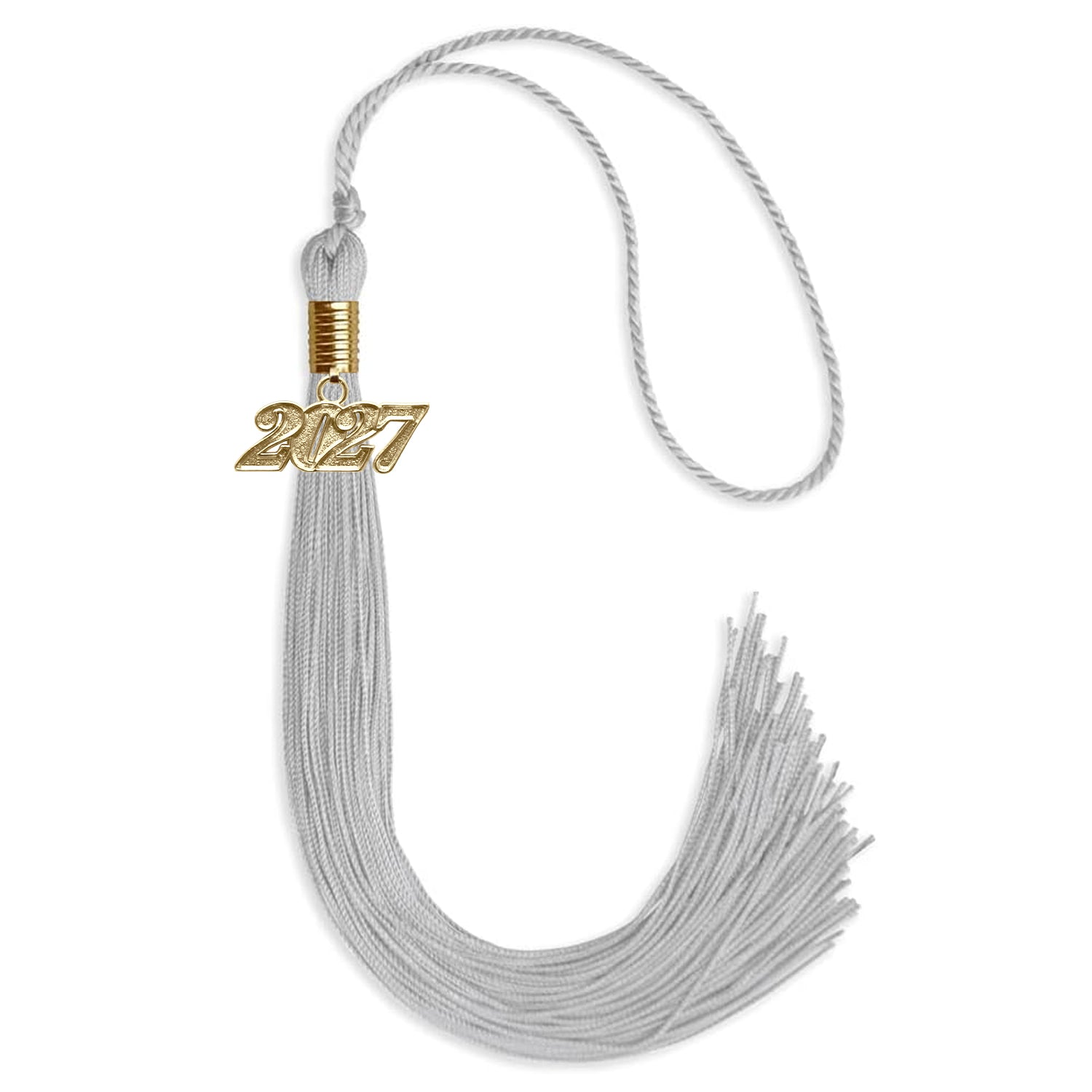 Silver Graduation Tassel with Gold Date Drop - Endea Graduation