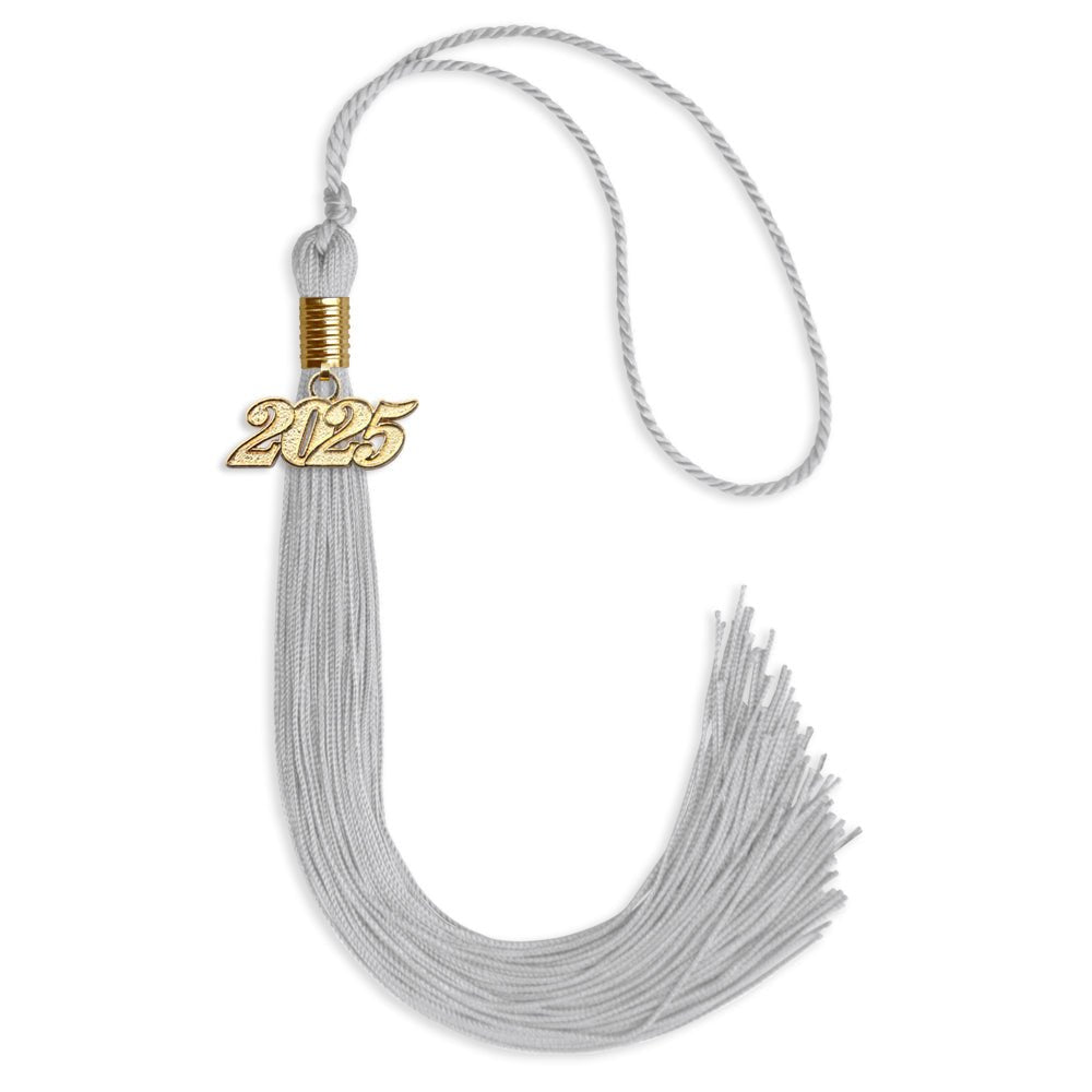 Silver Graduation Tassel with Gold Date Drop - Endea Graduation