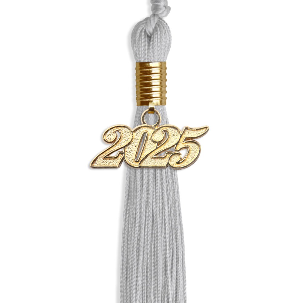 Silver Graduation Tassel with Gold Date Drop - Endea Graduation