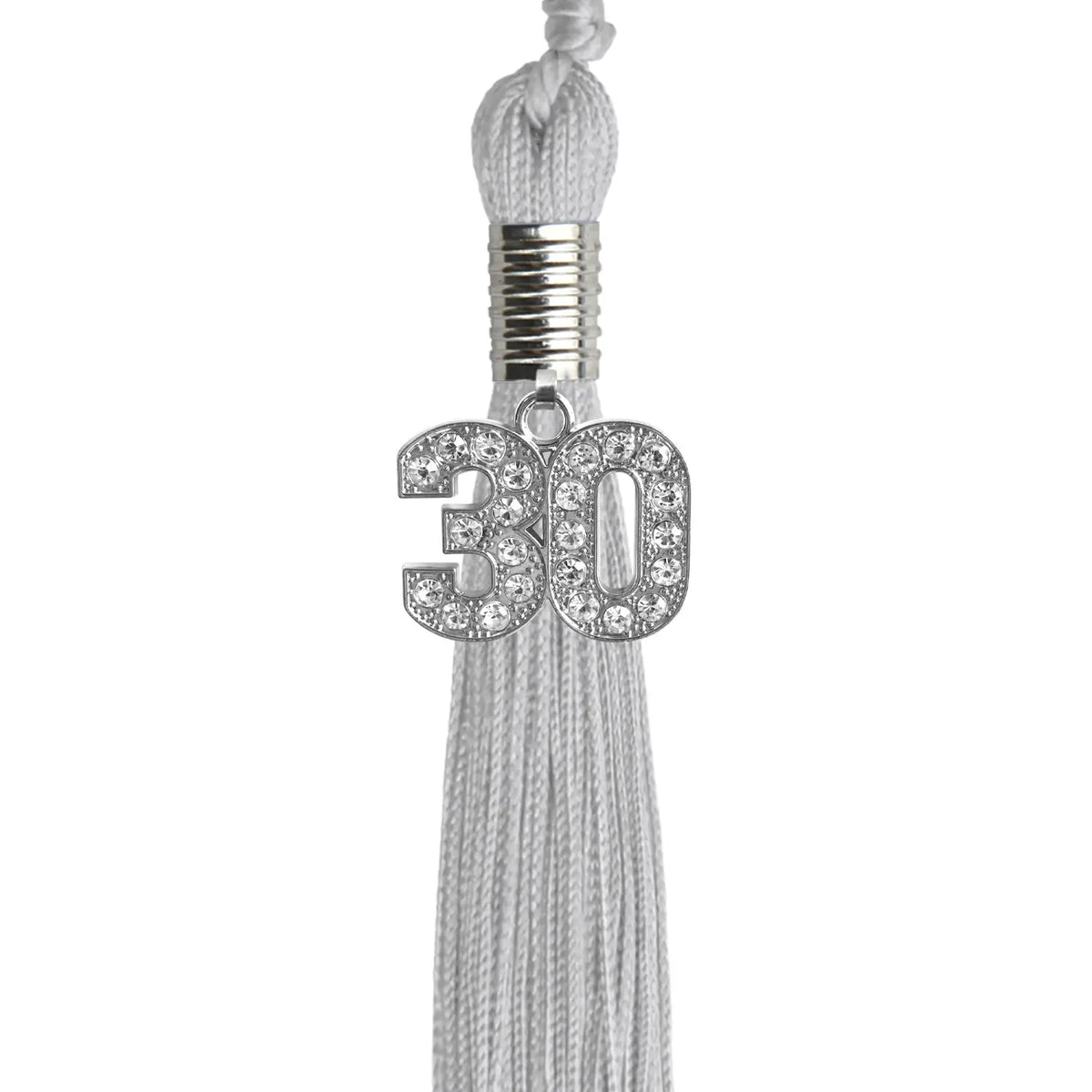 Silver Graduation Tassel with Silver Bling Charm by Endea Graduation
