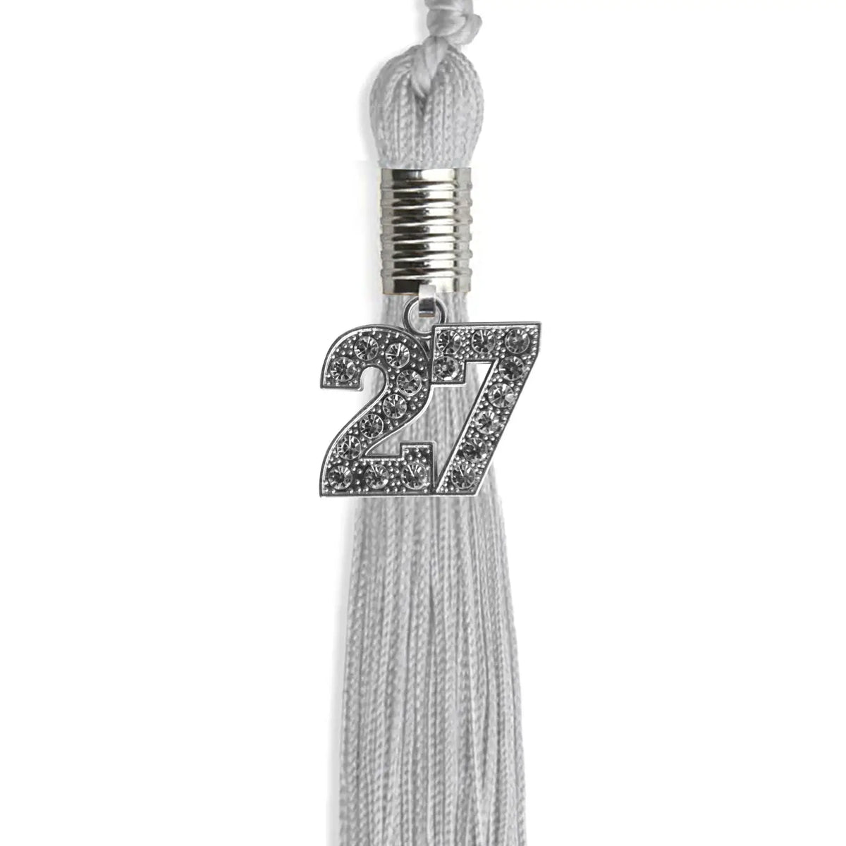 Silver Graduation Tassel with Silver Bling Charm by Endea Graduation