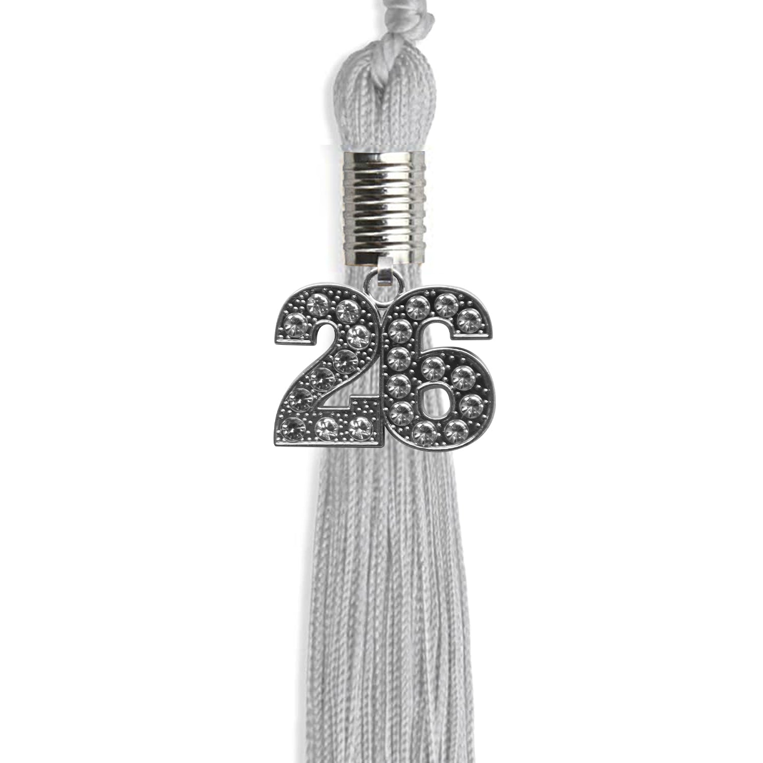 Silver Graduation Tassel with Silver Date Drop - Endea Graduation