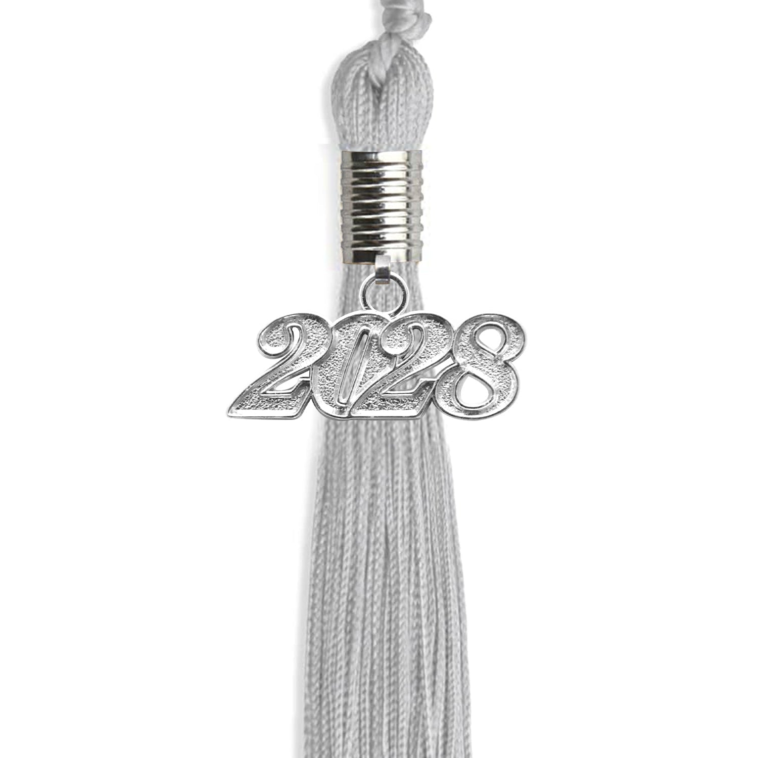 Silver Graduation Tassel with Silver Date Drop - Endea Graduation