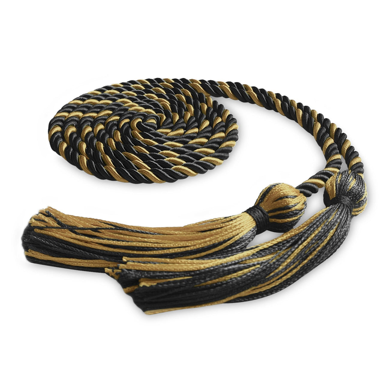 Single Graduation Honor Cord Black/Antique Gold - Endea Graduation